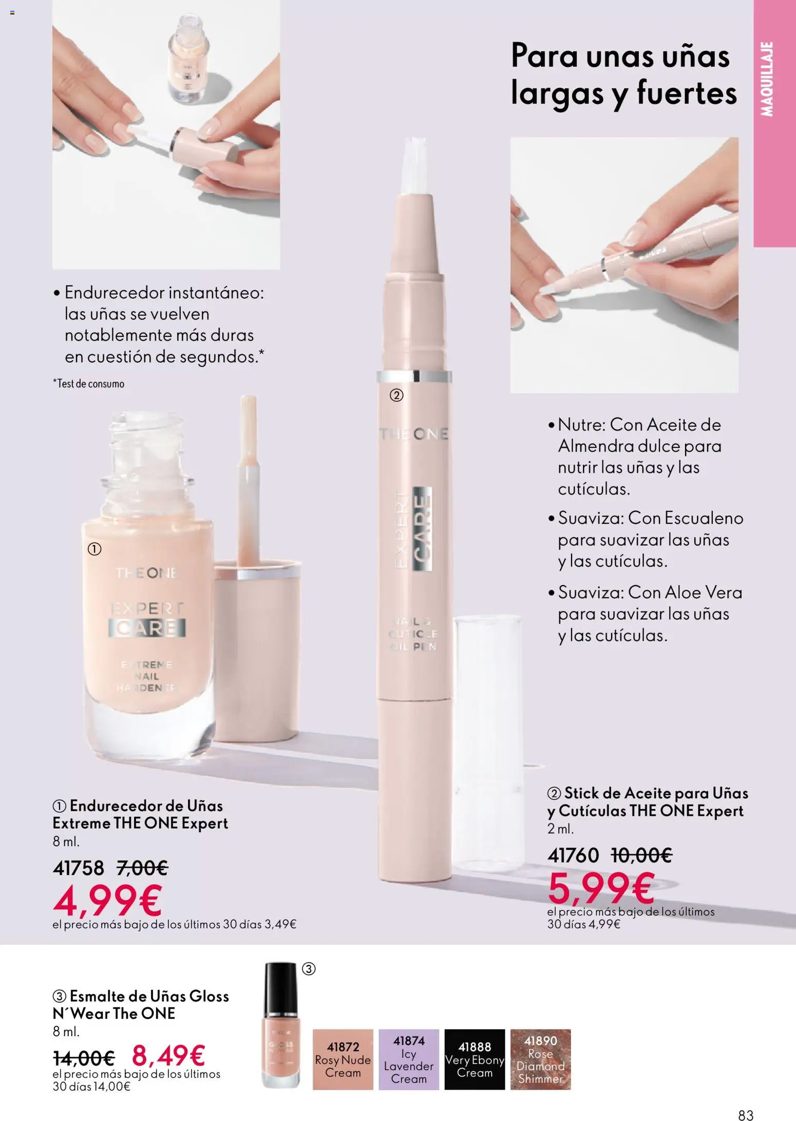 Oriflame - Catálogo Campaña 17 │ válido desde el 10.12.2025 | Página: 83 | Productos: Maquillaje, Esmalte de uñas, Aceite
