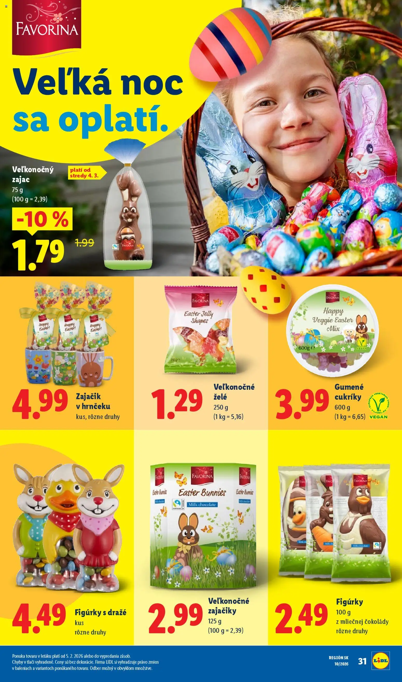 Nové Lidl akcie – leták je platný od 05.03.2026 | Strana: 78 | Produkty: Cukríky
