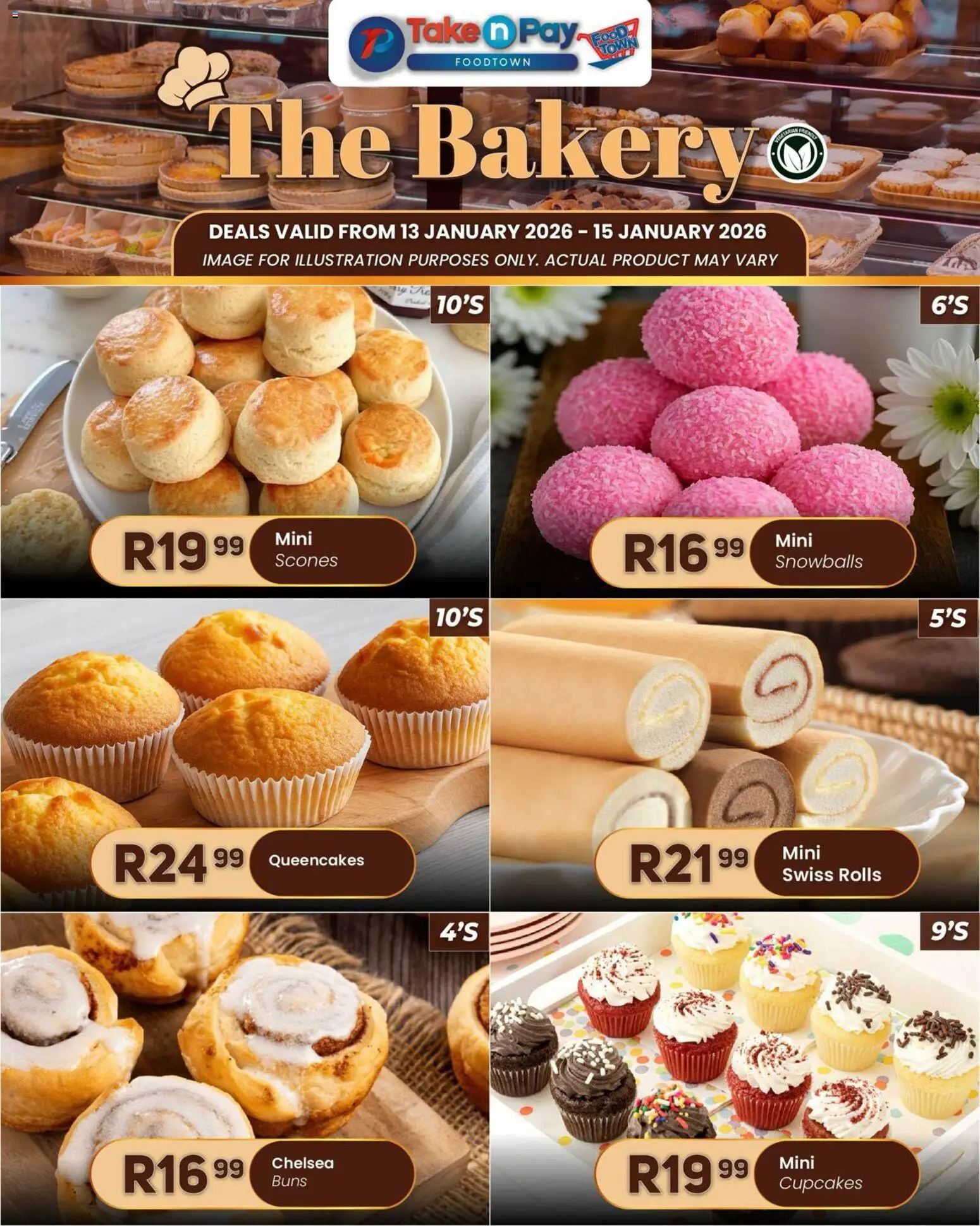 New Take n Pay catalogue – valid from 13.01.2026 | Page: 8 | Products: Buns