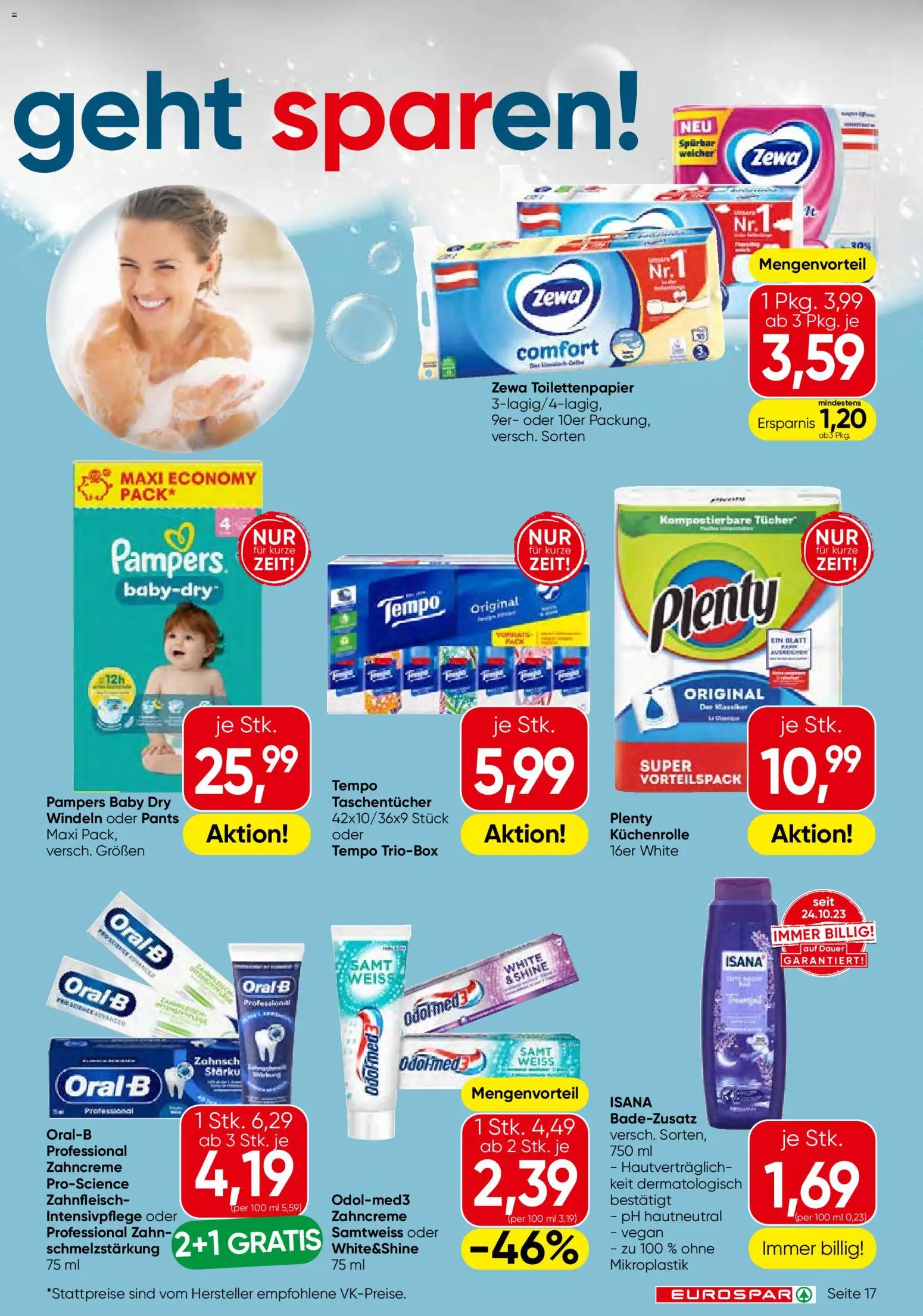 Eurospar Flugblatt gültig ab 18.12.2025 | Seite: 17 | Produkte: Pampers