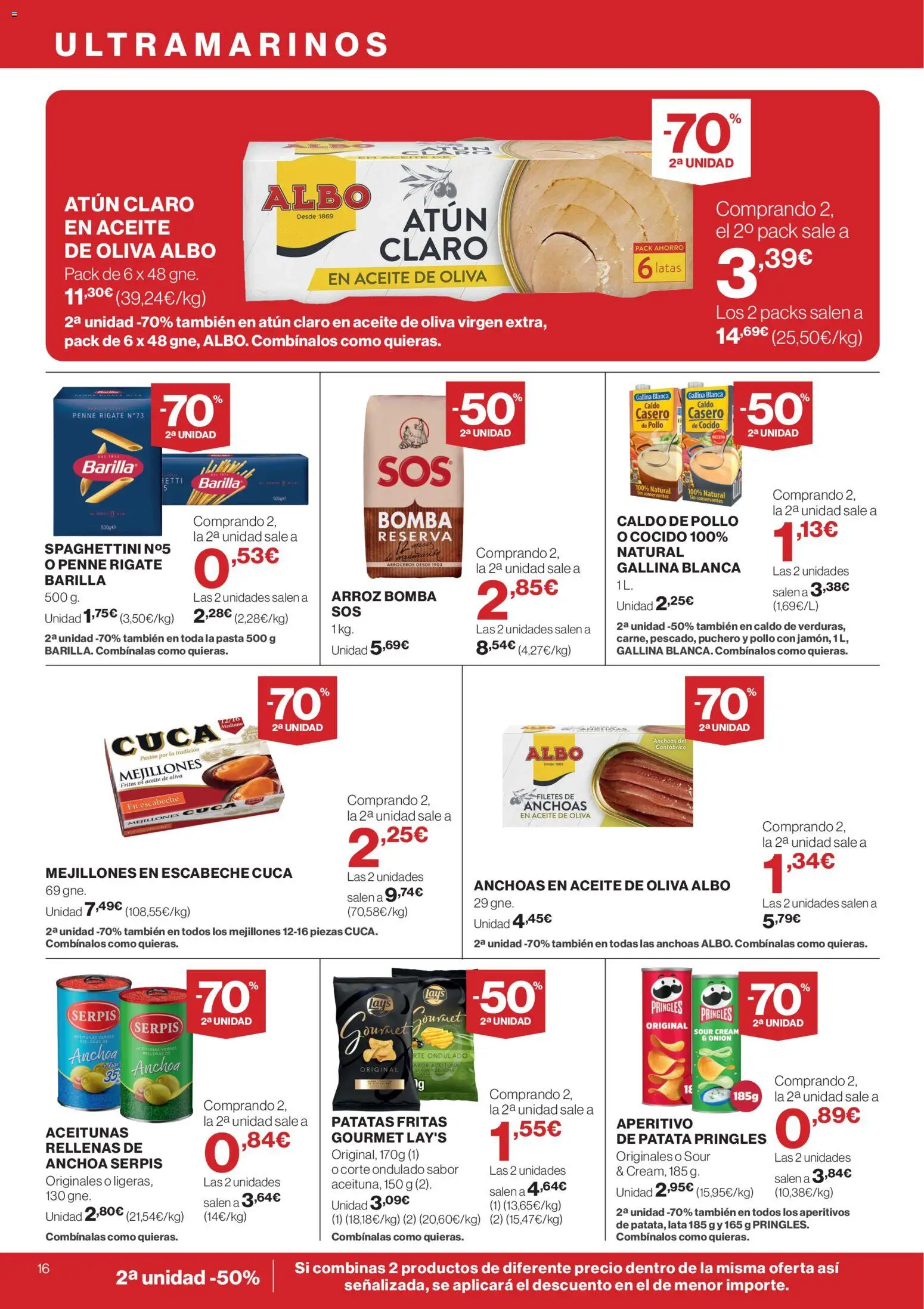 Supercor Canarias │ válido desde el 25.03.2026 | Página: 16 | Productos: Arroz, Pasta, Aceite de oliva, Anchoa