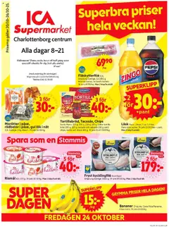 ICA Supermarket - Motala - Förhandsvisning av reklamblad från butik ICA Supermarket aktuell från 20.10.2025