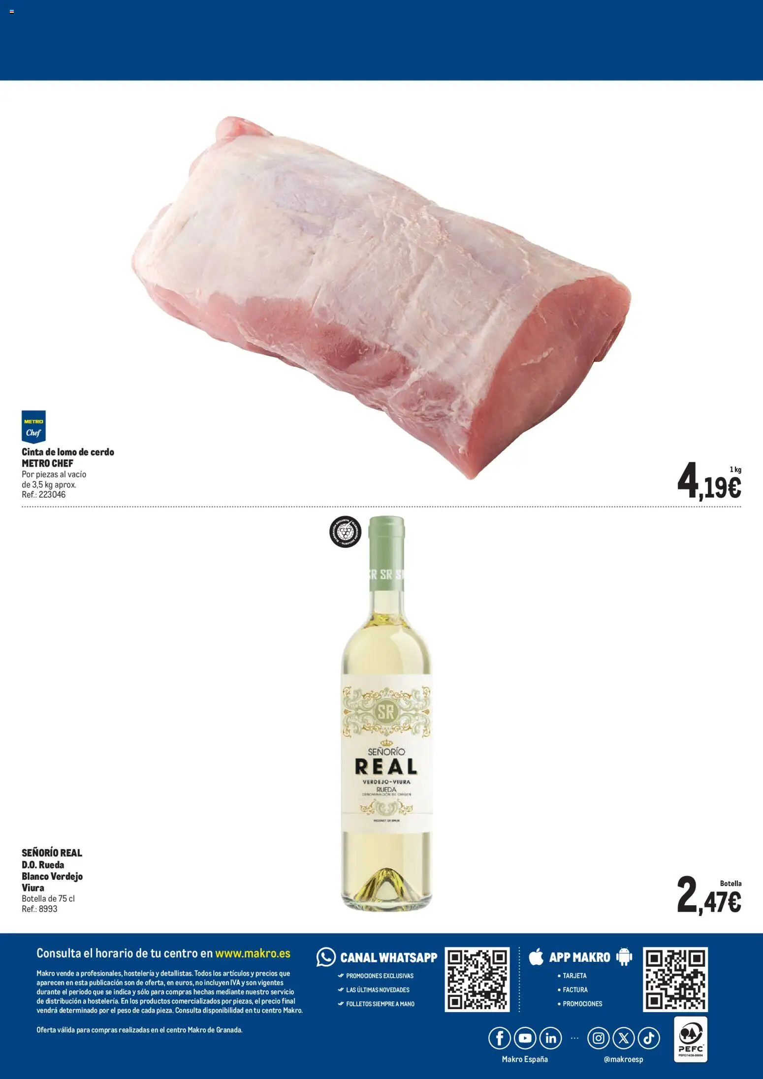 Makro Cruces de Granada │ válido desde el 15.04.2026 | Página: 4 | Productos: Cerdo, Peso