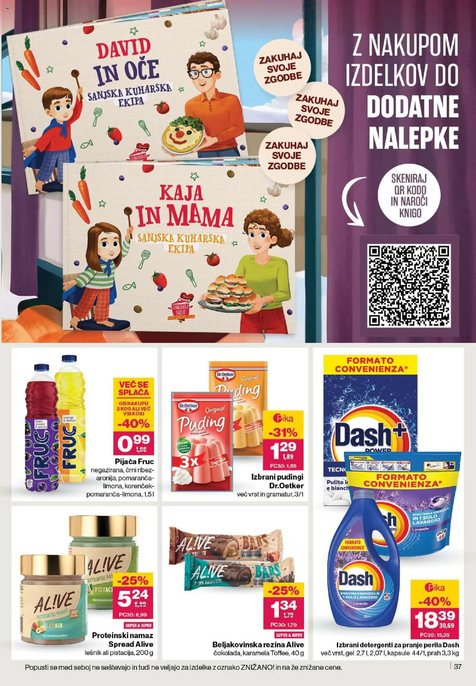 Novi Mercator katalog ponudbe – veljaven od 27.11.2025 | Stran: 39 | Izdelki: Ribez, Namaz, Kos, Detergent