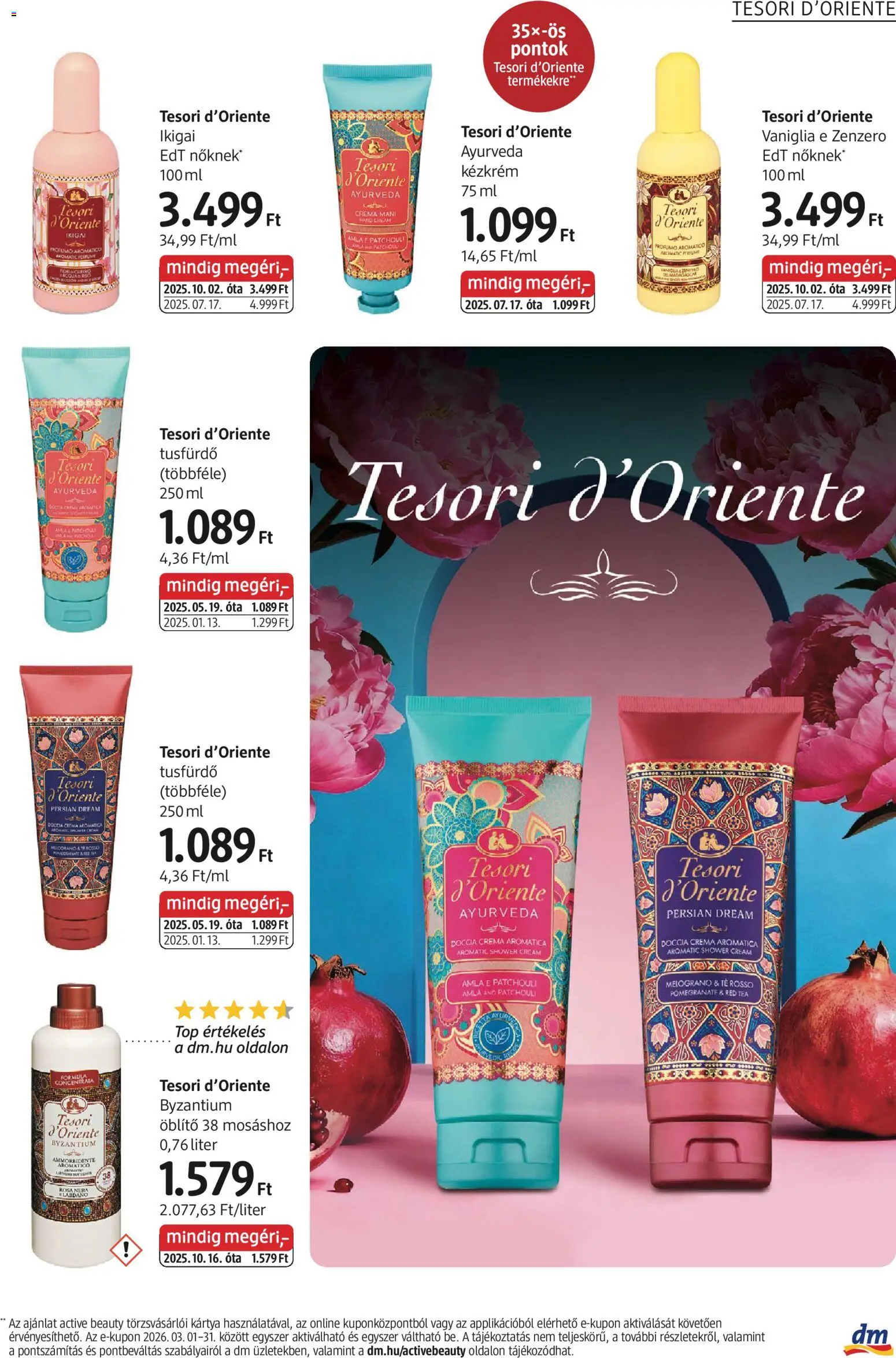 DM Drogerie Markt akciós ujság - amely érvényes a következő dátumtól: 05.03.2026 | Oldal: 7 | Termékek: Öblítő, Kézkrém, Tea, Tusfürdő