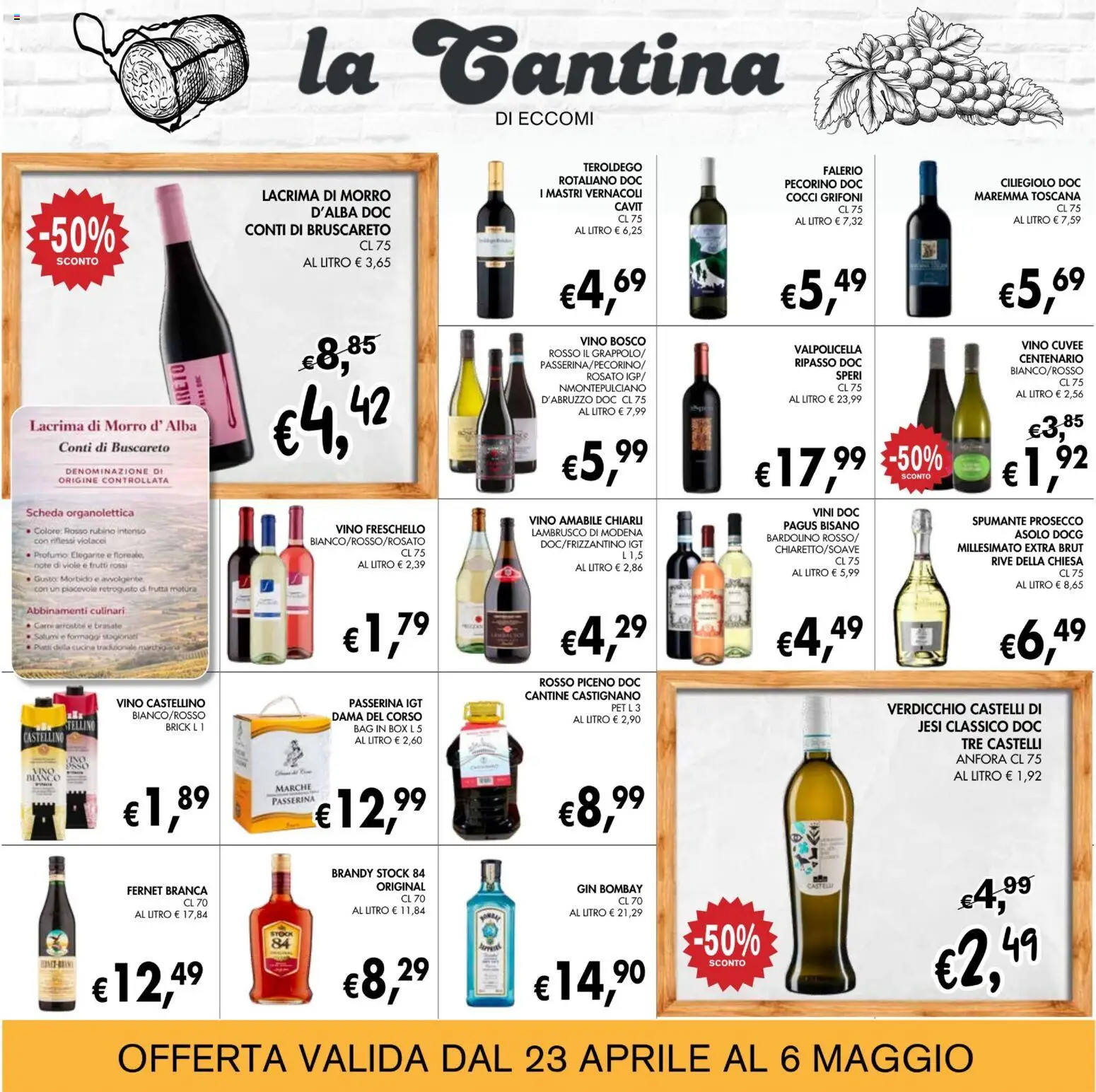 Volantino Coal del 23.04.2026 | Pagina: 20 | Prodotti: Prosecco, Vino, Spumante, Pecorino