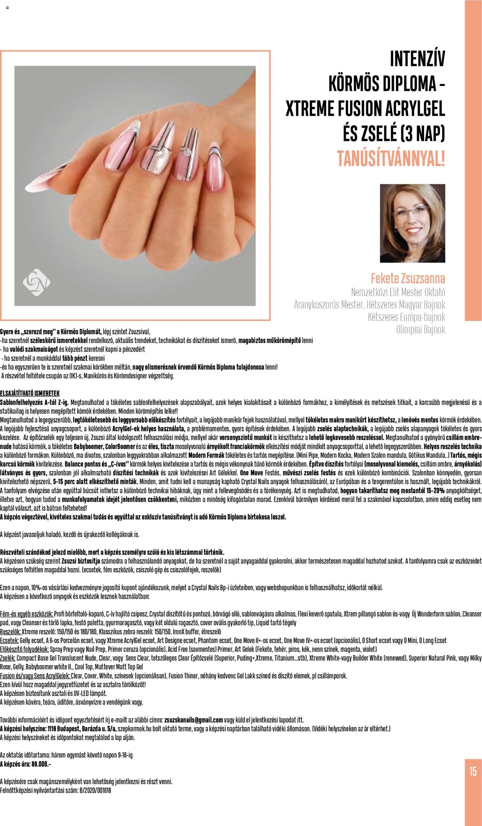 Crystal Nails akciós ujság - amely érvényes a következő dátumtól: 01.12.2025 | Oldal: 15 | Termékek: Szőlő, Keverő, Mandula, Ecset