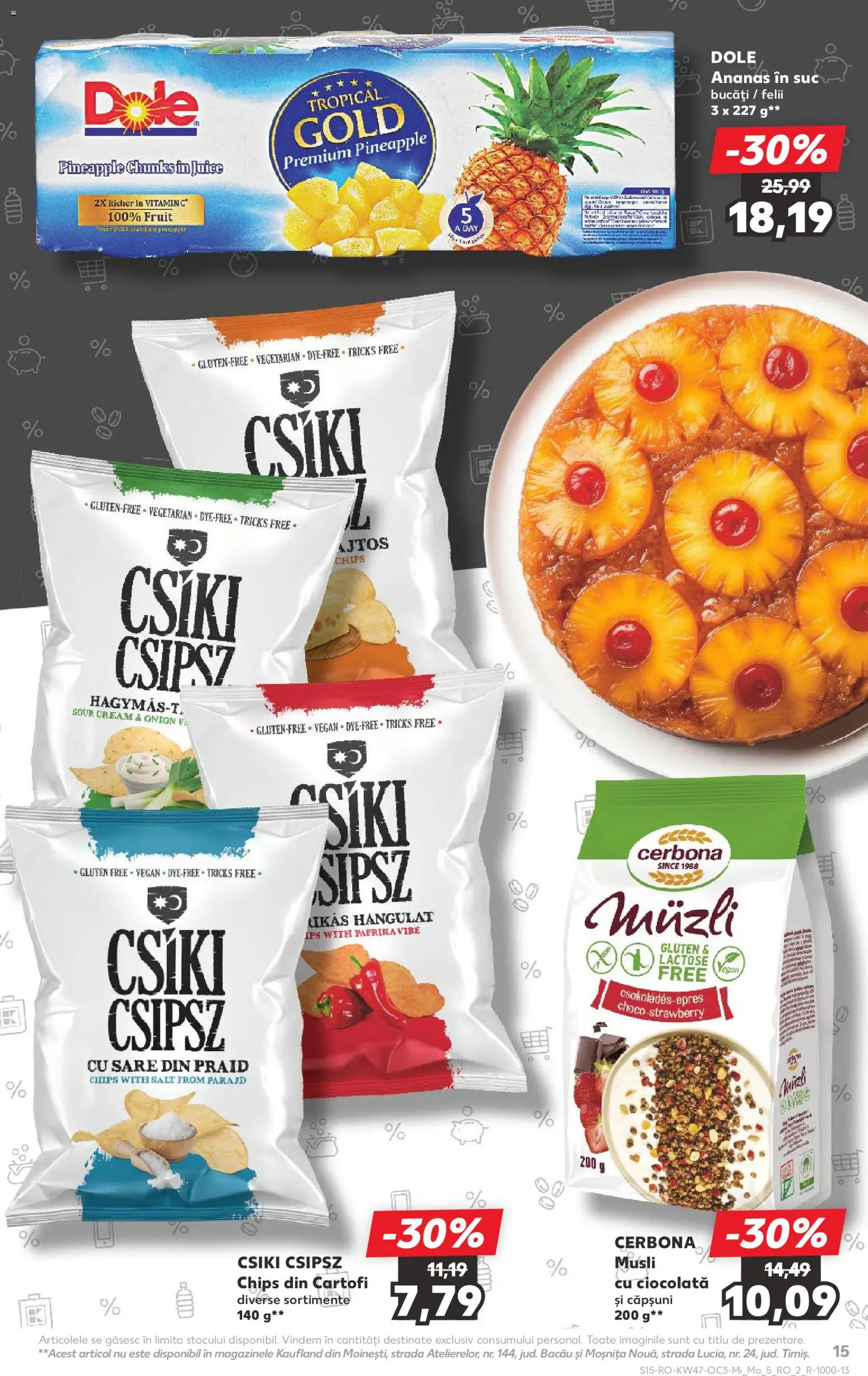 Noul catalog Kaufland – valabil de la 19.11.2025 | Pagină: 15 | Produse: Ananas, Căpșuni, Cartofi, Sare