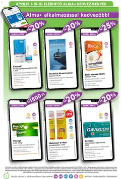 Alma Gyógyszertárak akciós újság - amely érvényes a következő dátumtól: 01.04.2026 | Oldal: 2