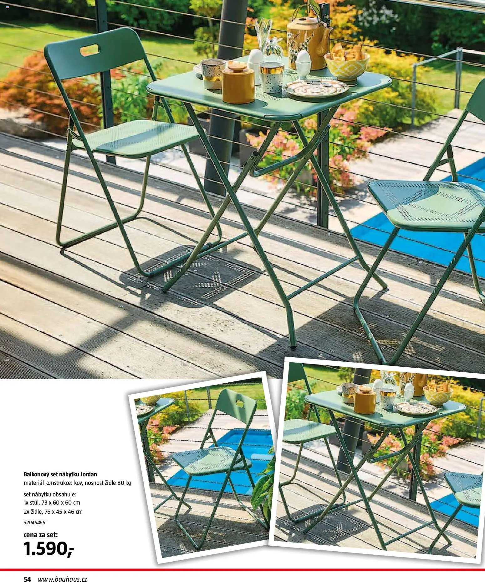 Bauhaus katalog Záhradní nábytek od 08.04.2026 | Strana: 54 | Produkty: Židle