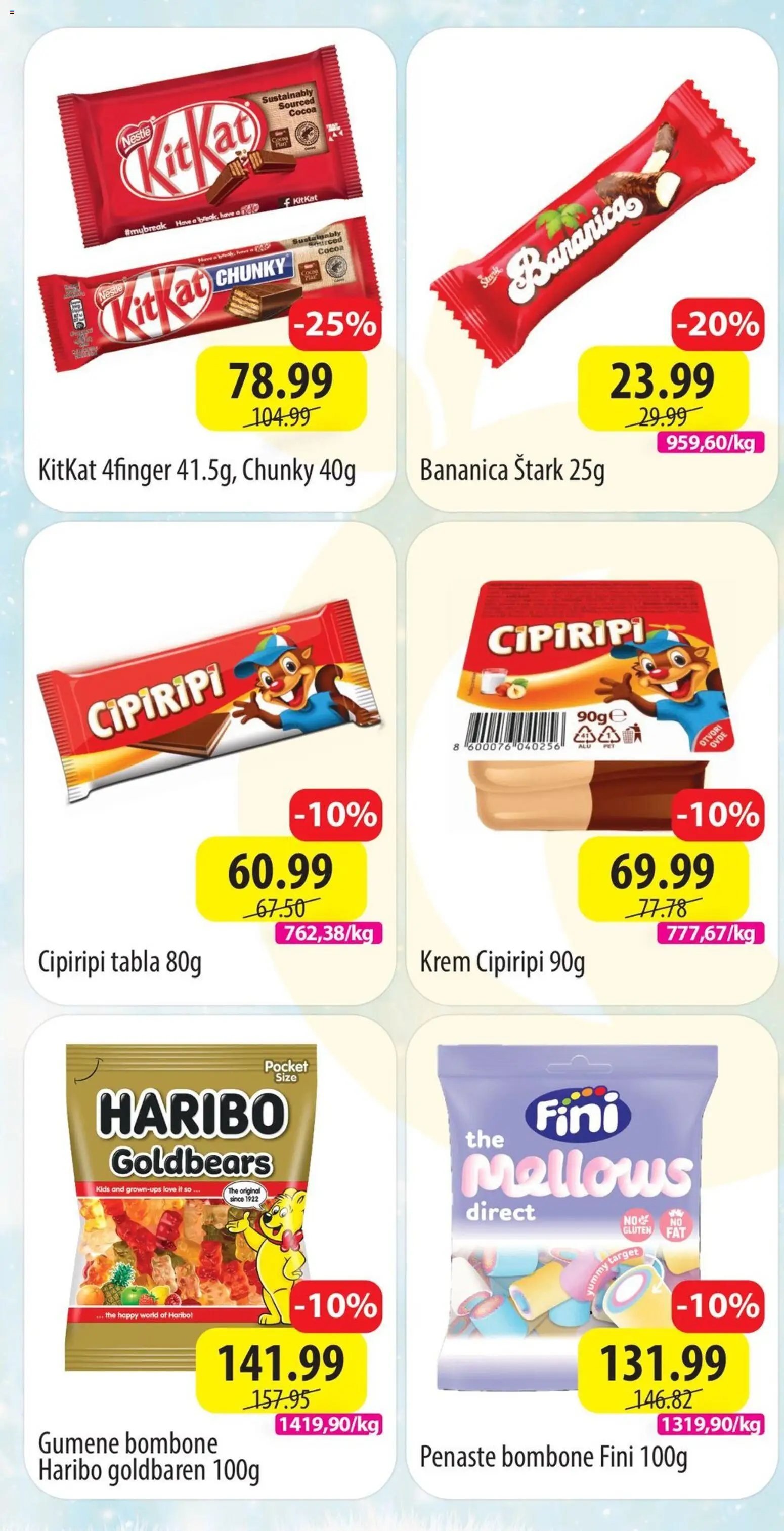 Senta Promet katalog - važi od 01.12.2025 | Strana: 2 | Proizvode: Bombone, So, Haribo, Gumene bombone
