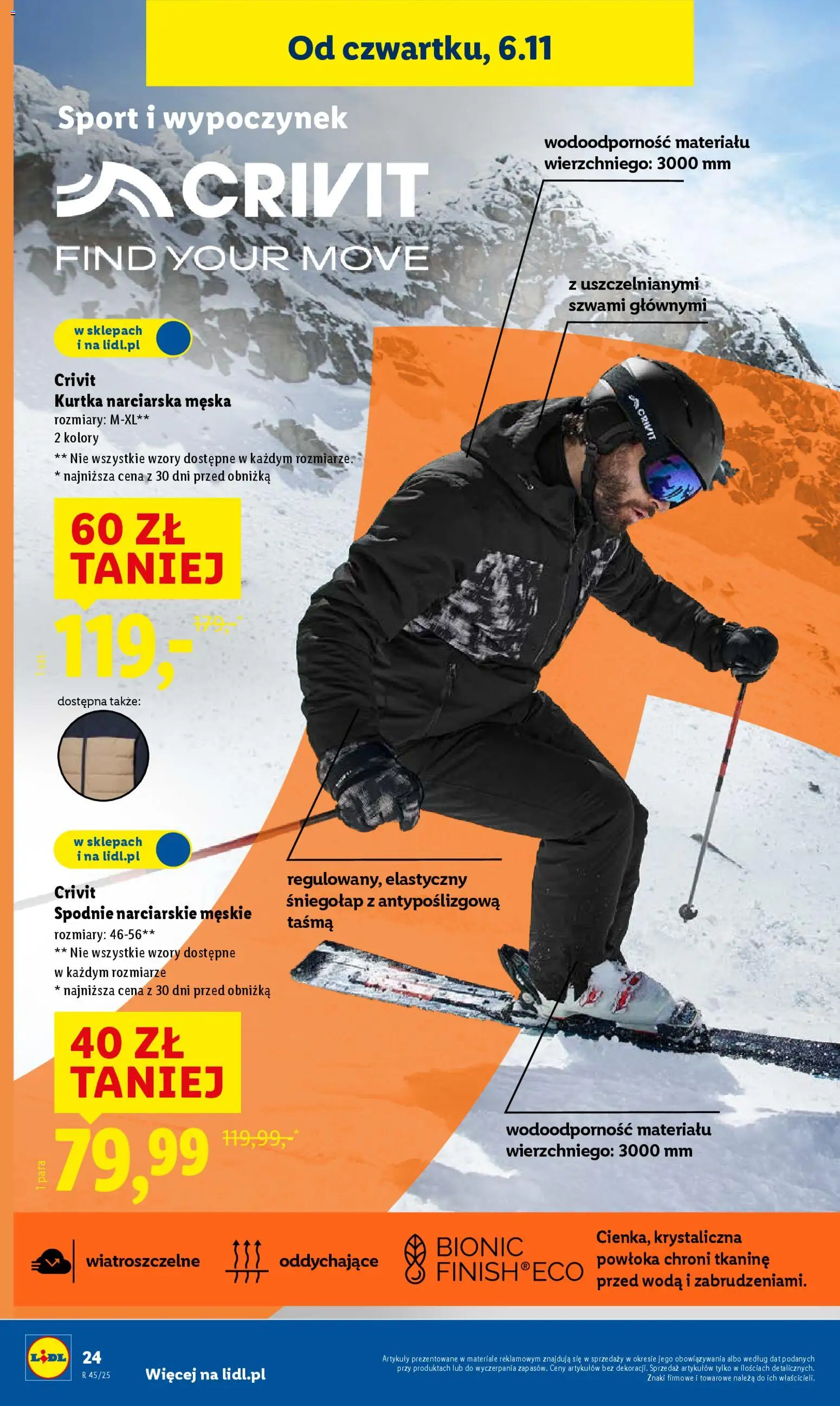 Lidl Katalog od 03.11.2025 | Strona: 28 | Produkty: Kurtka, Spodnie, Woda