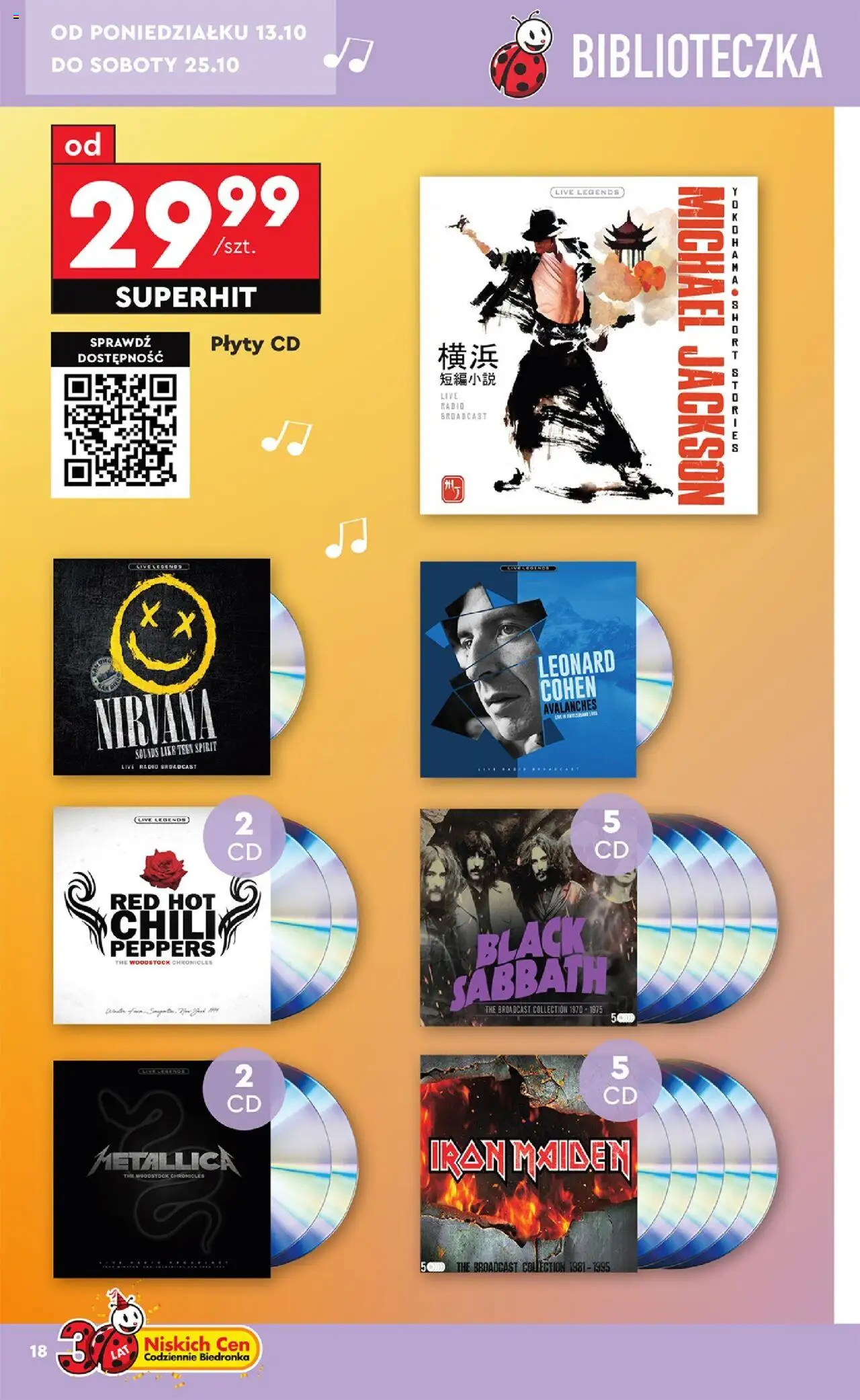 Biedronka gazetka - Hity i inspiracje od 13.10.2025 | Strona: 18 | Produkty: Chili, Radio, Plyty