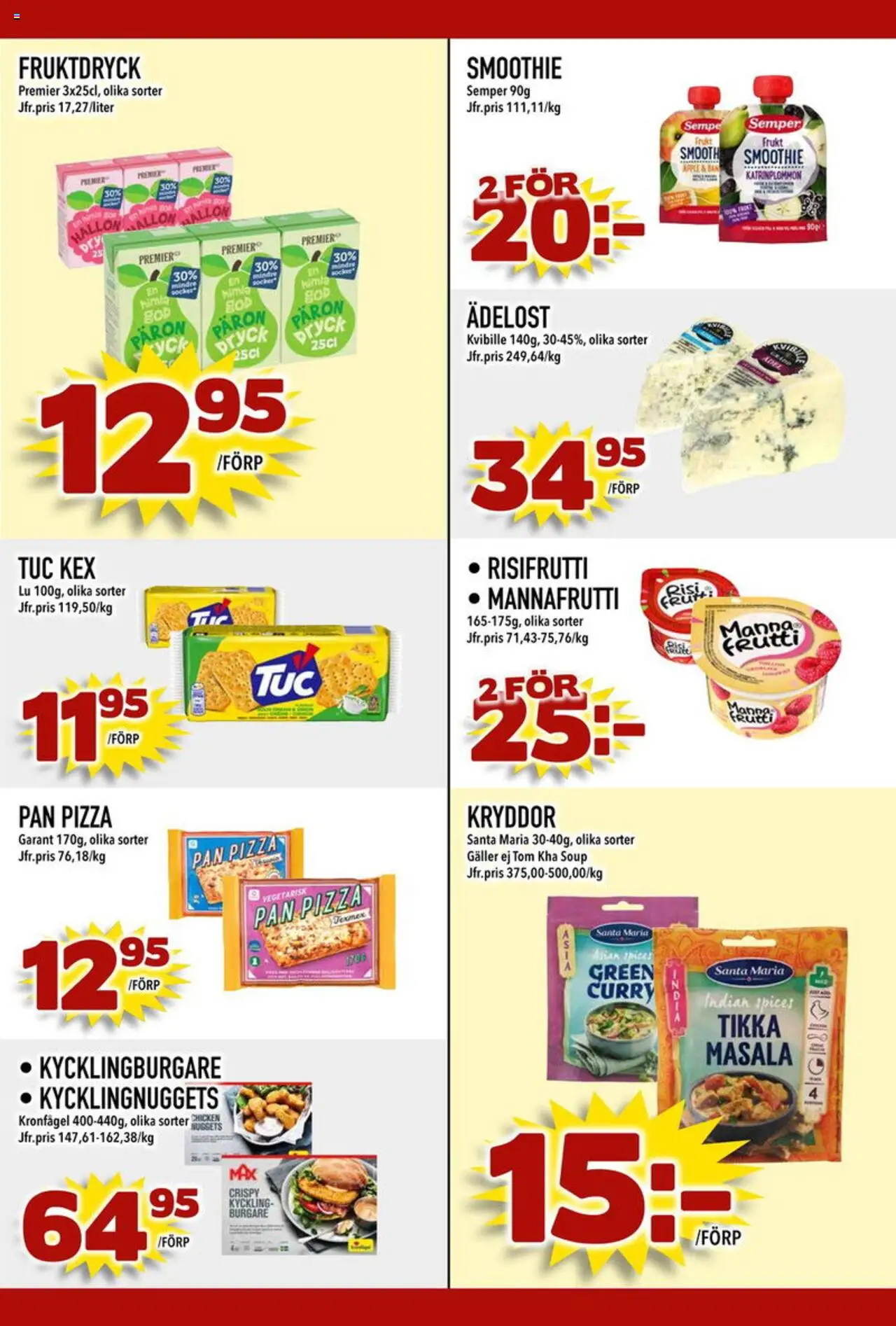 Din Mat reklamblad aktuell från 04.08.2025 | Sida: 6 | Produkter: Galler, Risifrutti, Pizza, Äpple