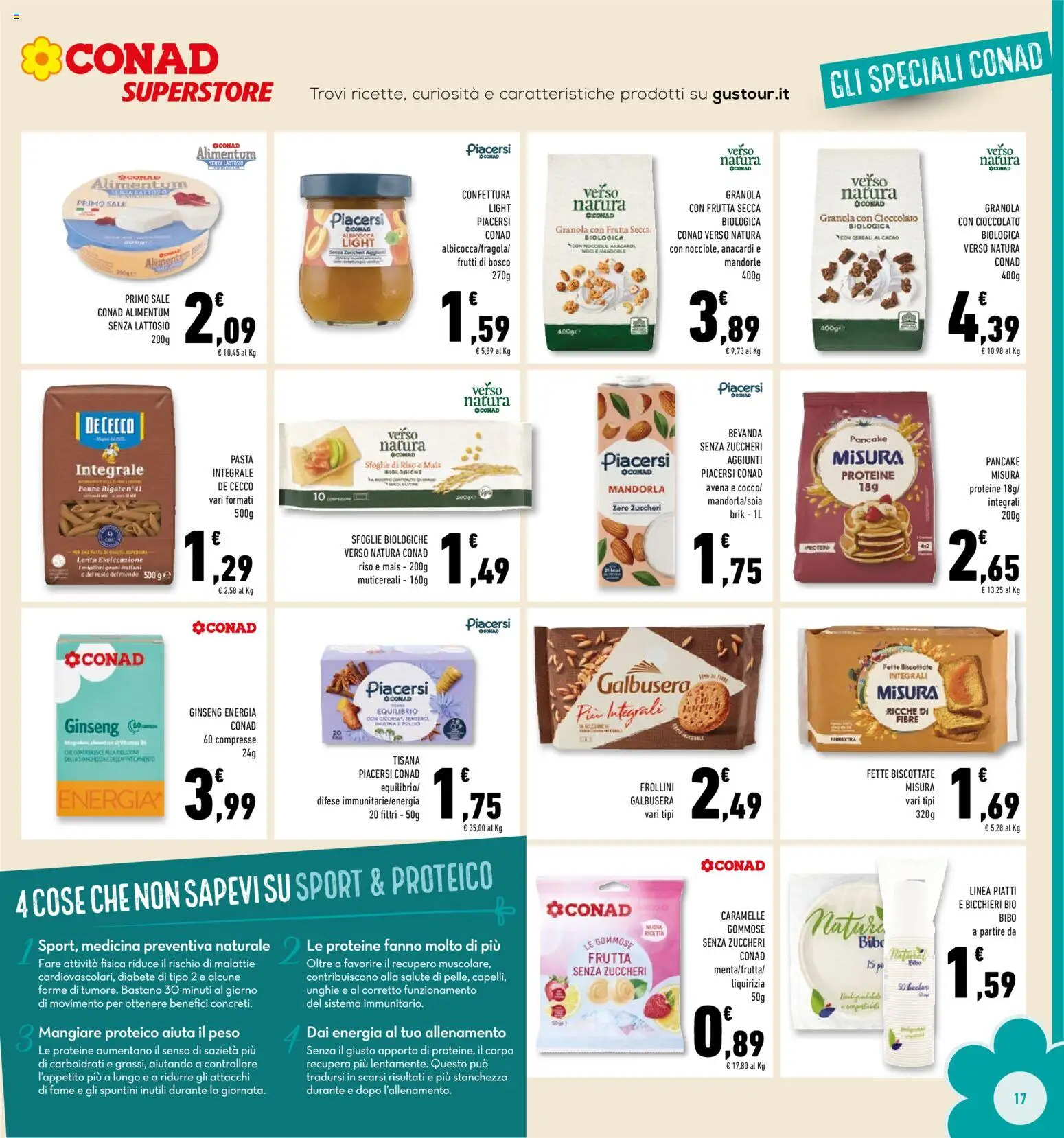 Volantino Conad del 25.02.2026 | Pagina: 17 | Prodotti: Pollo, Frutta, Pasta, Fette biscottate