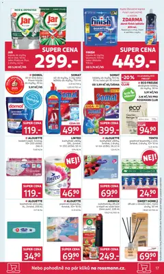Náhled letáku ALOUETTE papírové kapesníky, 4vrstvé, 30x 10 ks, Papírové kapesníky, 4vrstvé od 22.10.2025 | Strana: 17 | Produkty: Finish, Kapsle, Sůl do myčky, Eco power
