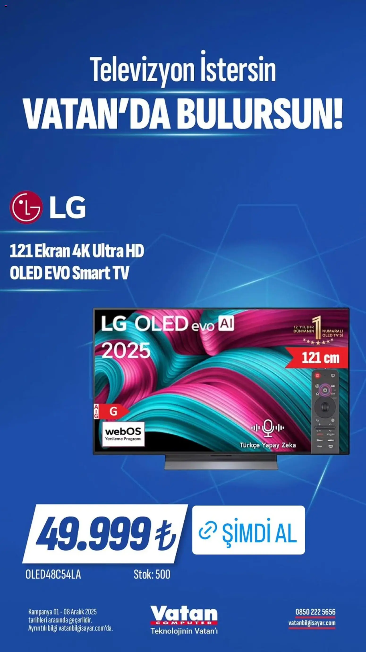 Vatan Bilgisayar İndirim - 01.12.2025 tarihinden itibaren geçerlidir | Sayfa: 17 | Ürünler: TV, Televizyon