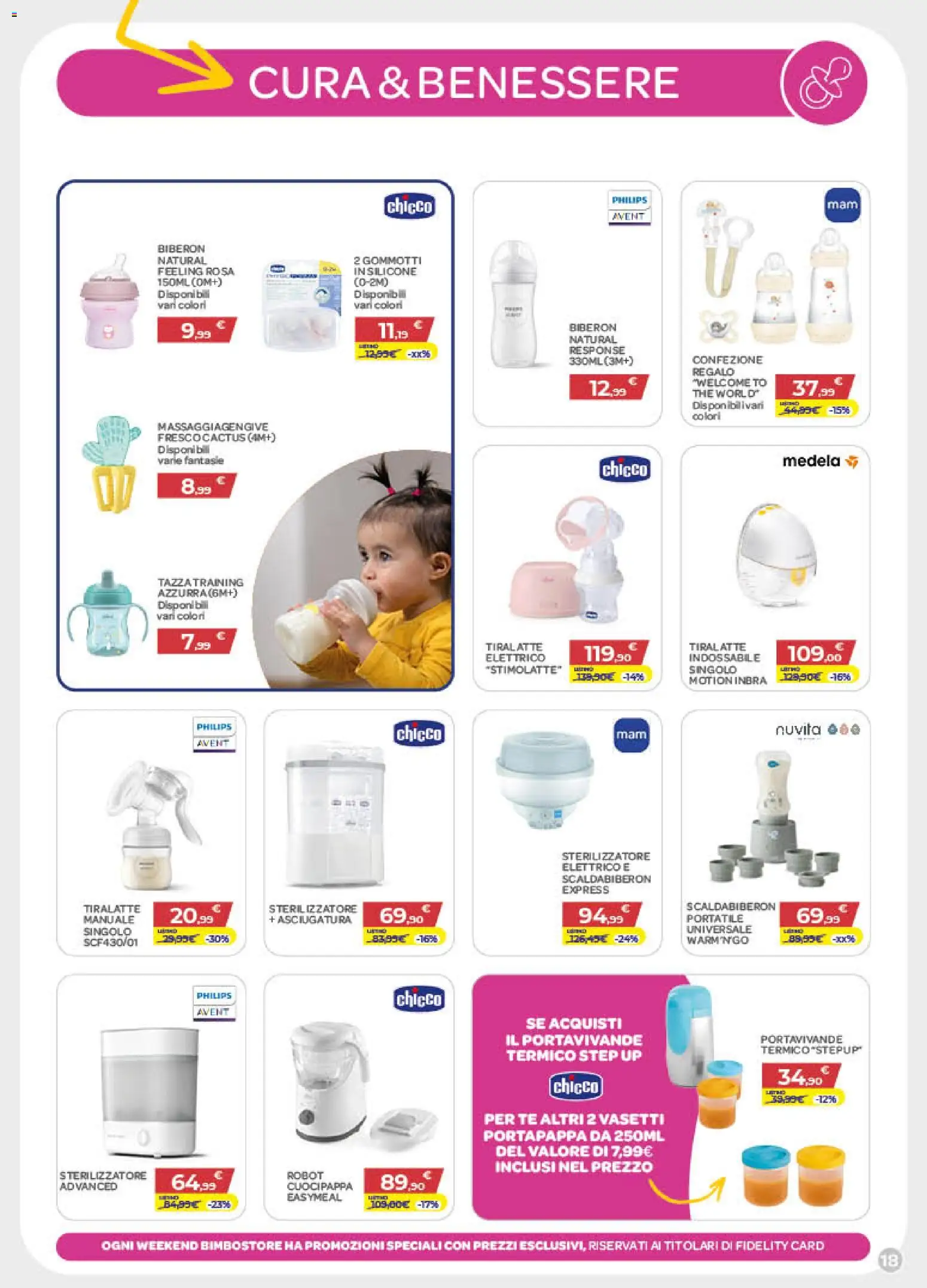Volantino Bimbo store del 02.04.2026 | Pagina: 18 | Prodotti: Tè, Biberon, Tiralatte, Silicone