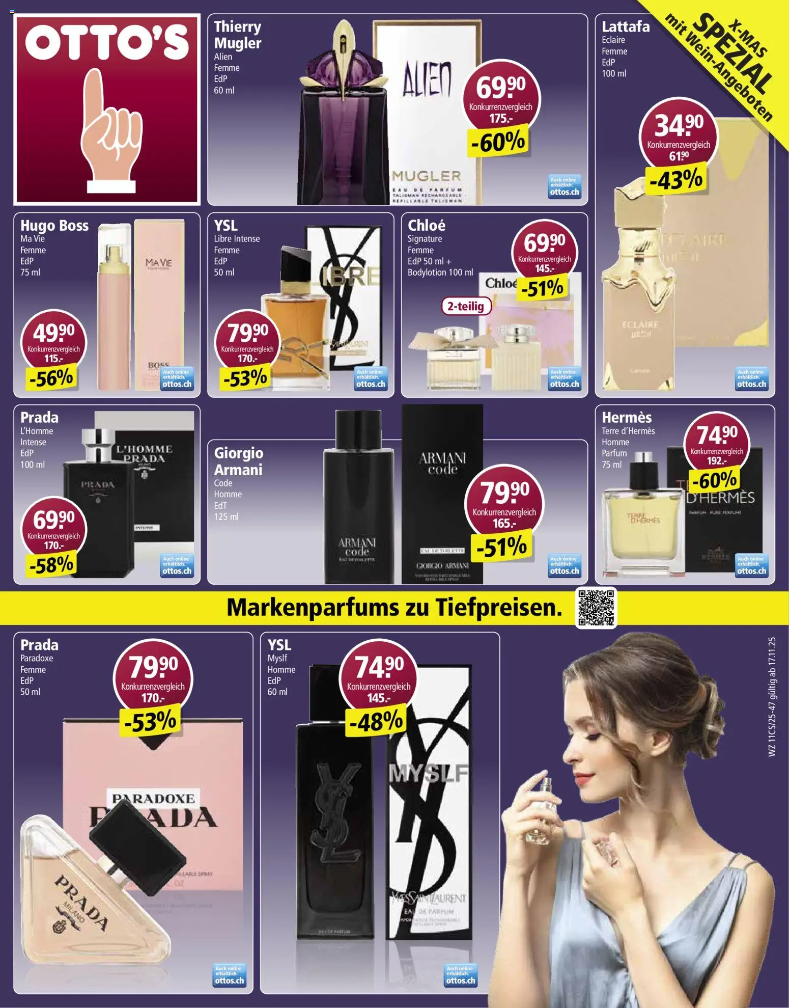 Otto's Aktionen Marken Spezial – gültig ab 01.11.2025 | Seite: 1 | Produkte: Eau de Parfum, Parfüm