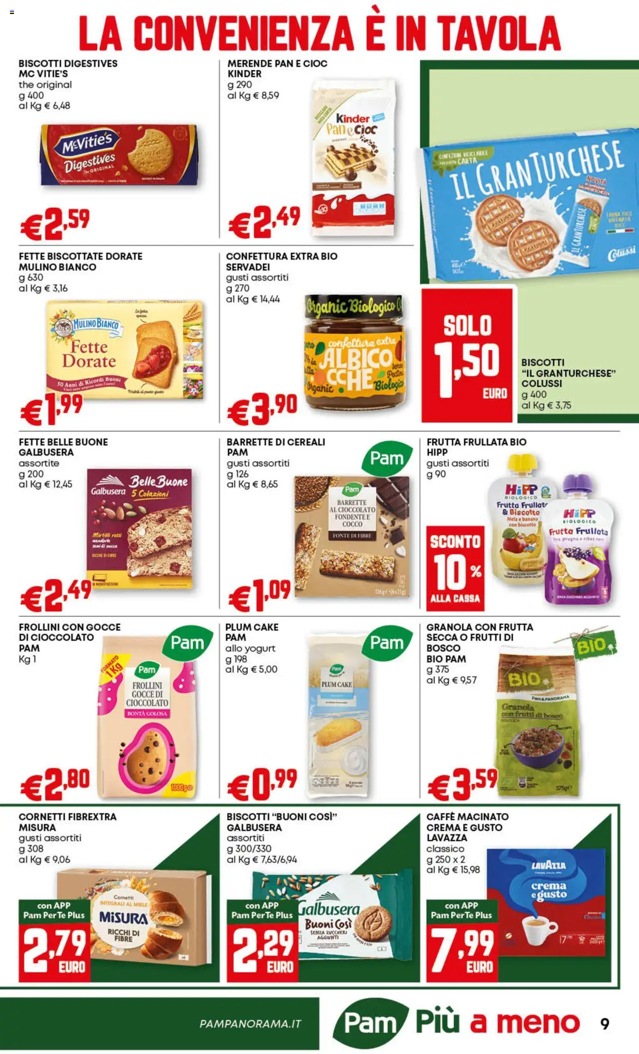 Volantino PAM del 07.08.2025 | Pagina: 9 | Prodotti: Cioccolato, Frutta, Mirtilli, Miele