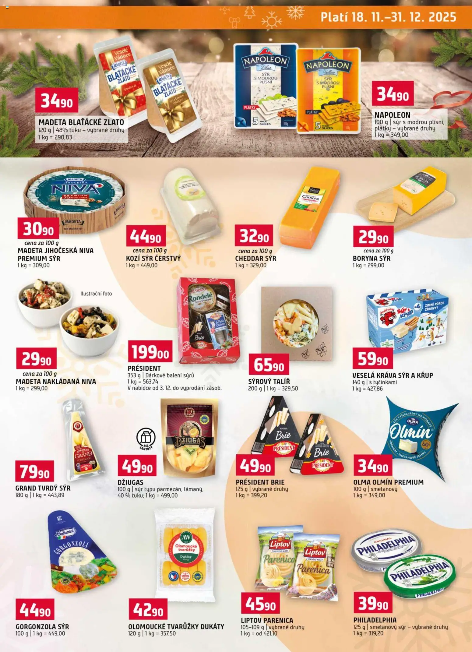 Terno leták - Tábor  od 17.12.2025 | Strana: 21 | Produkty: Tvarůžky, Ořechy, Gorgonzola, Kozí sýr