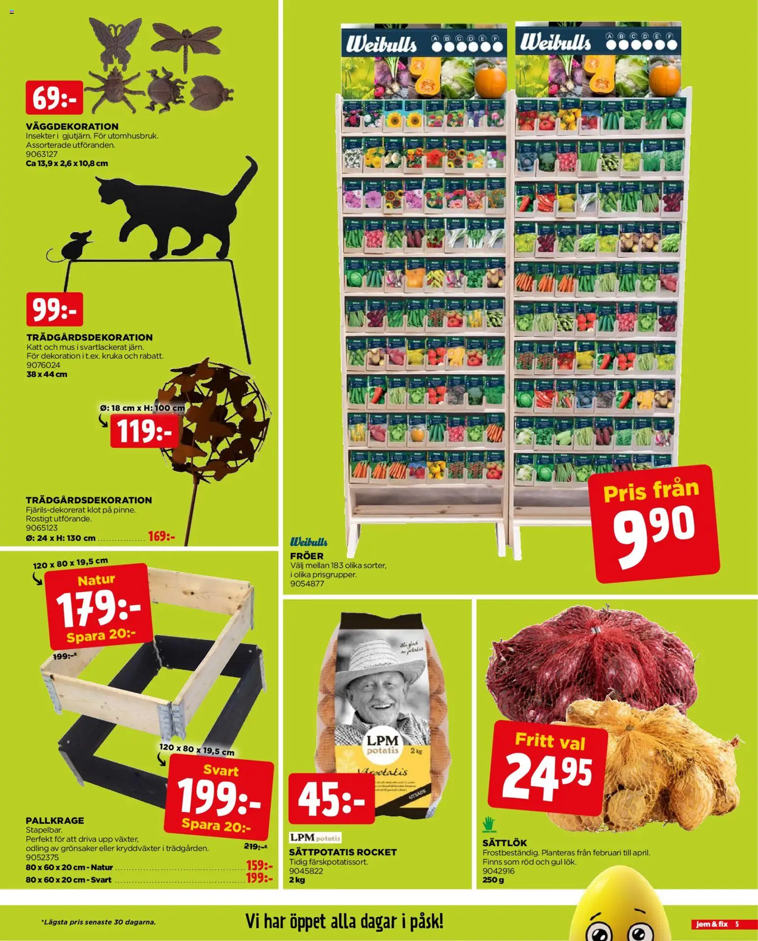 Jem & Fix reklamblad aktuell från 30.03.2026 | Sida: 5 | Produkter: Pallkrage, Kruka, Potatis, Mus
