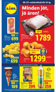 Lidl Akciós újság - amely érvényes a következő dátumtól: 07.08.2025