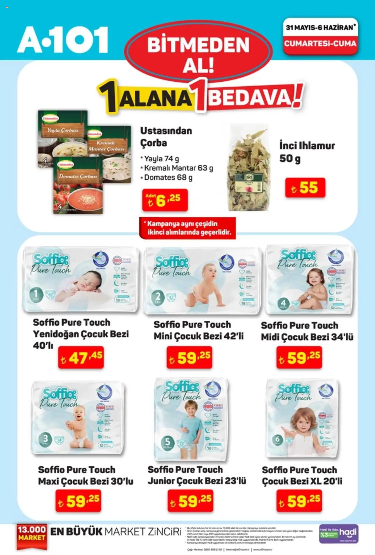 A101 Katalog - 31.05.2025 tarihinden itibaren geçerlidir | Sayfa: 6 | Ürünler: Ihlamur, Domates, Mantar