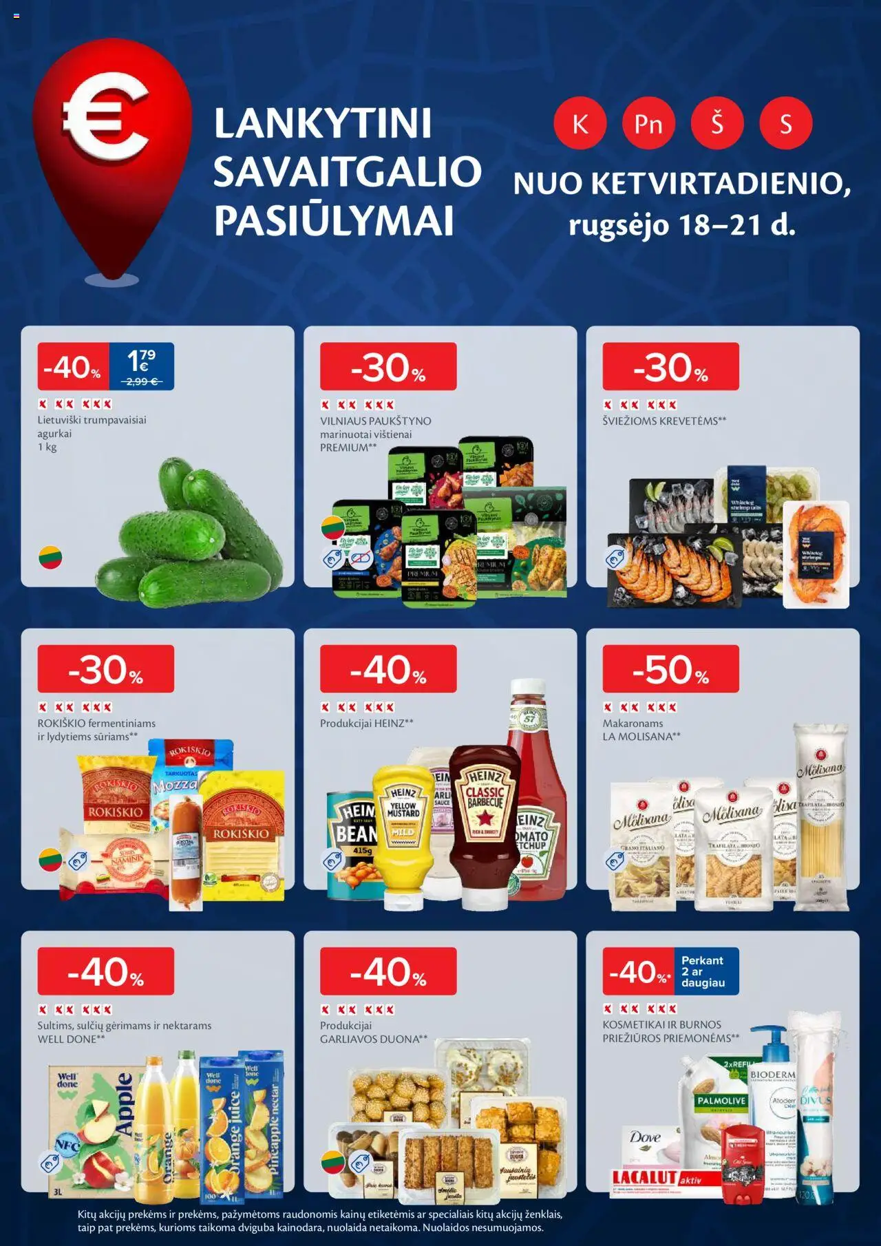 MAXIMA akcijos nuo 16.09.2025 | Puslapis: 48 | Prekių: Agurkai, Duona, Lydytas sūris, Makaronai