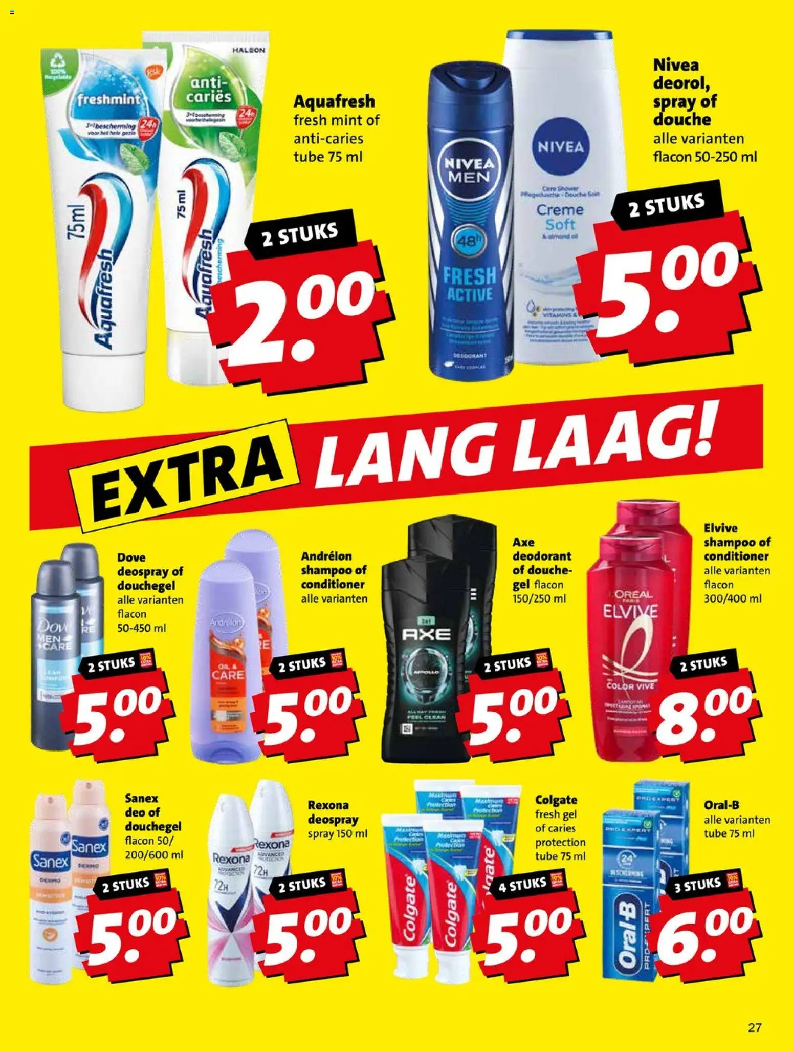 {H1} | Pagina: 27 | Producten: Gel, Conditioner, Crème, Douchegel