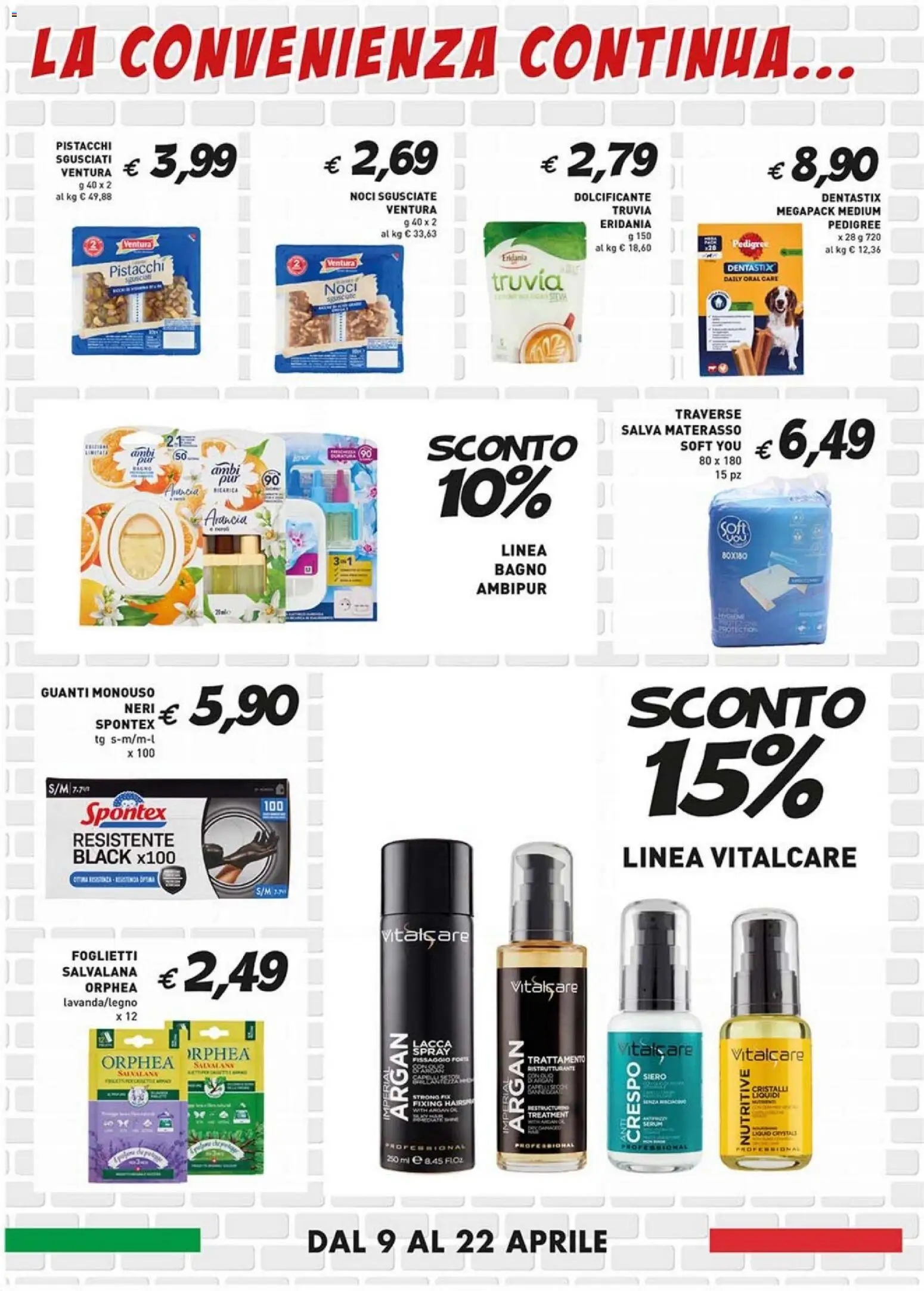 Volantino Coal del 09.04.2026 | Pagina: 6 | Prodotti: Dolcificante, Noci, Pistacchi, Bagno