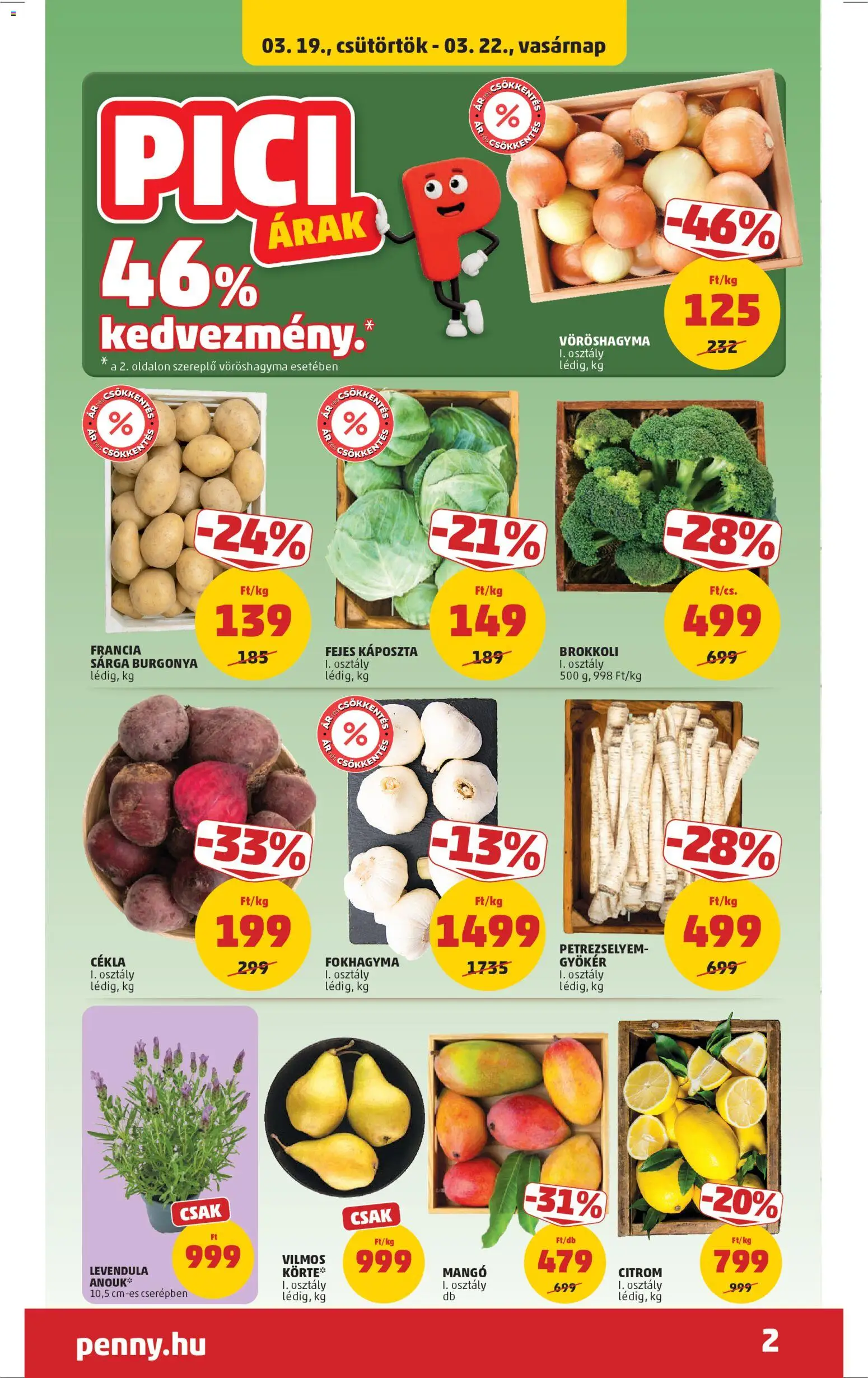 PENNY akciós ujság - amely érvényes a következő dátumtól: 19.03.2026 | Oldal: 2