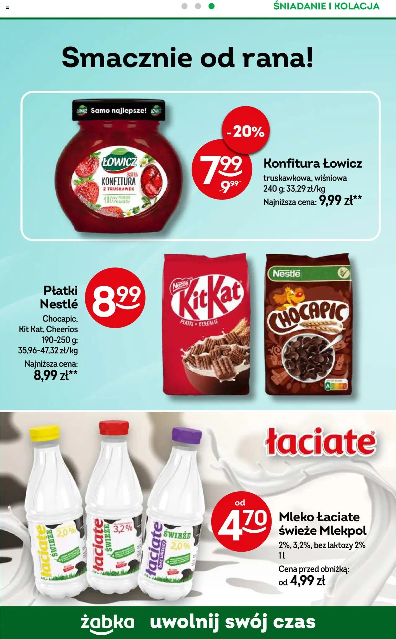 Żabka Gazetka - Codzienne produkty od 10.09.2025 | Strona: 12 | Produkty: Bez laktozy, Mleko, Płatki
