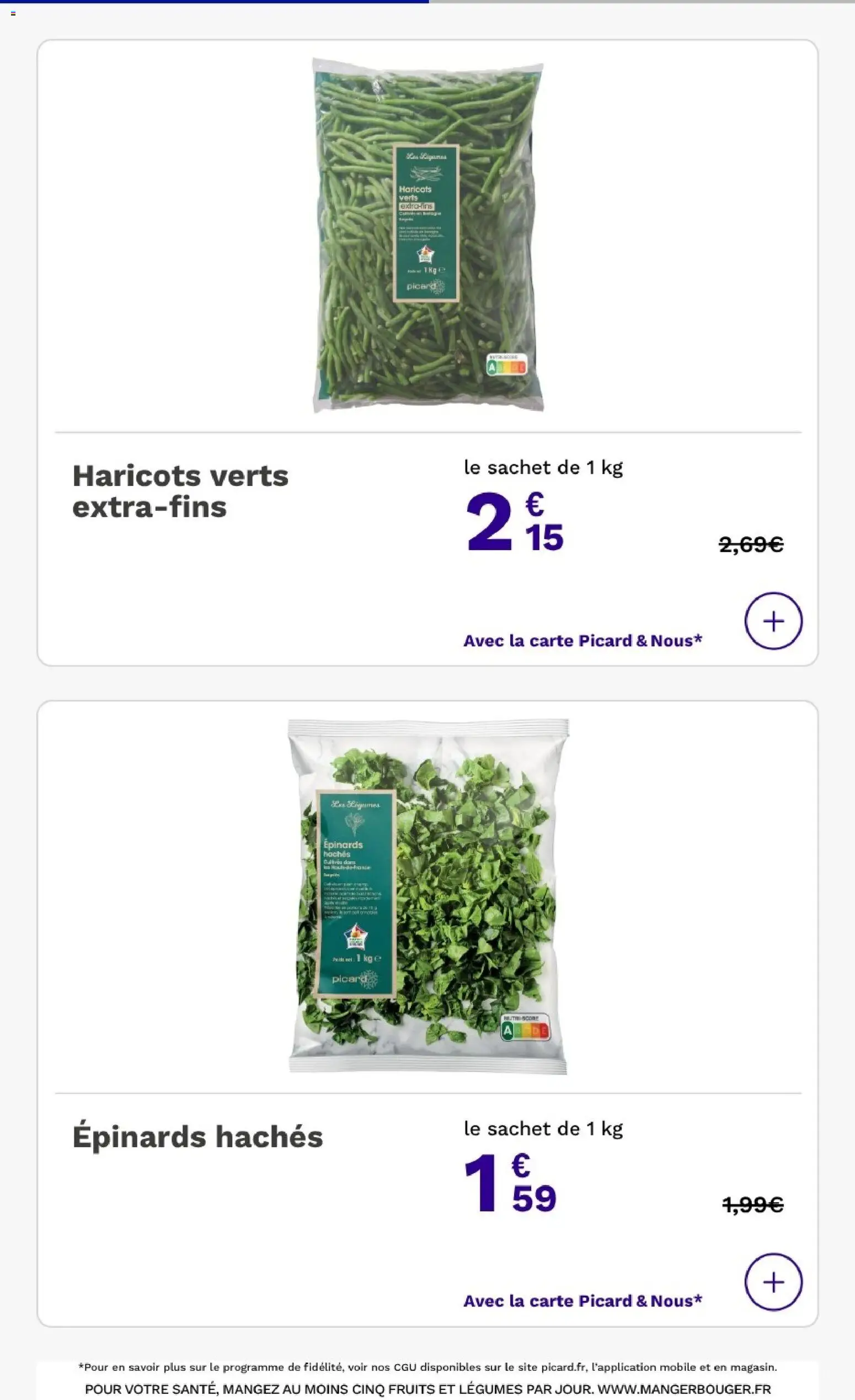 {H1} | Page: 20 | Produits: Haricots verts