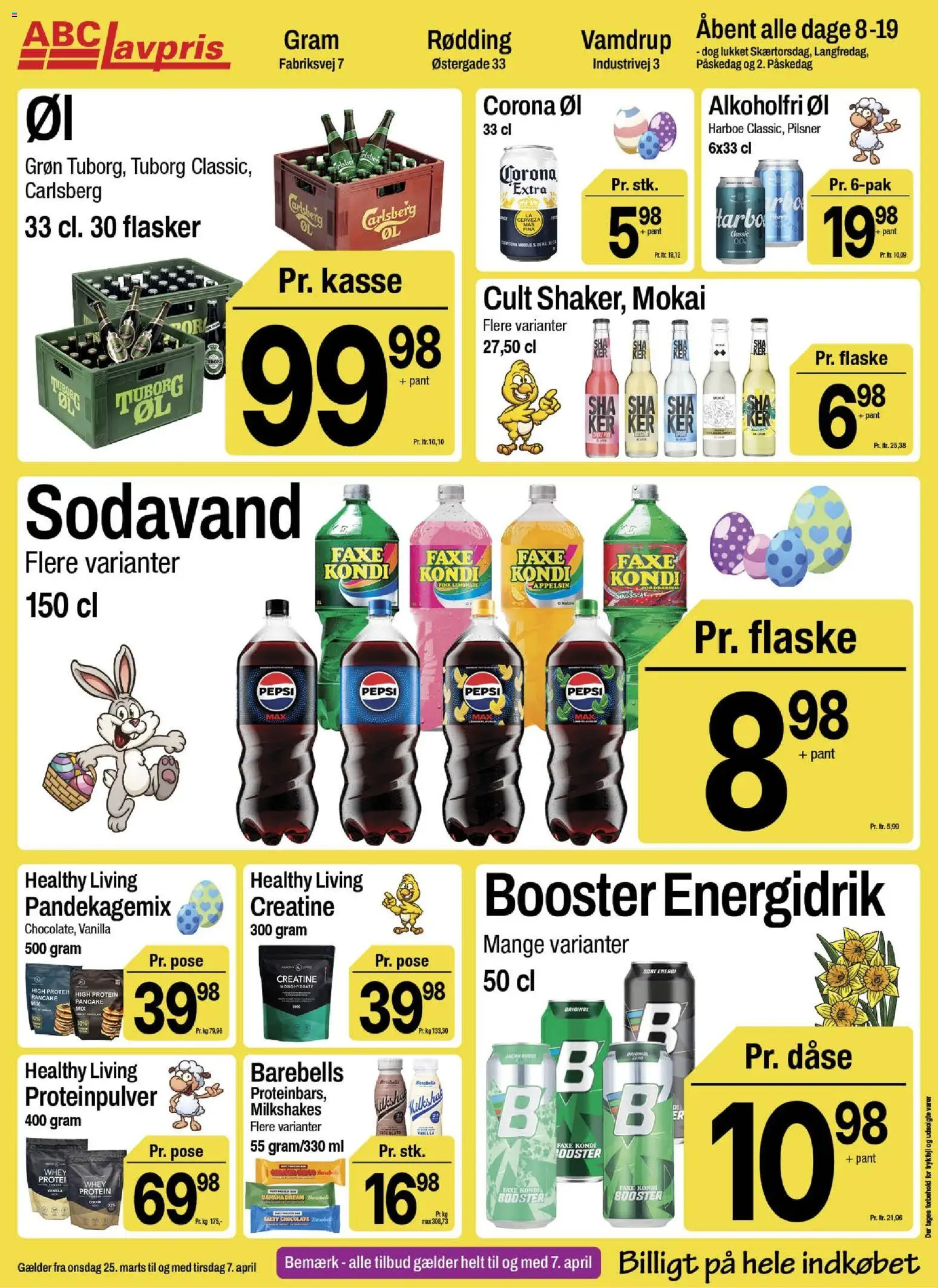 Abc Lavpris tilbudsavis – gyldig fra 25.03.2026 | Side: 14 | Produkter: Øl, Sodavand, Faxe Kondi, Pepsi