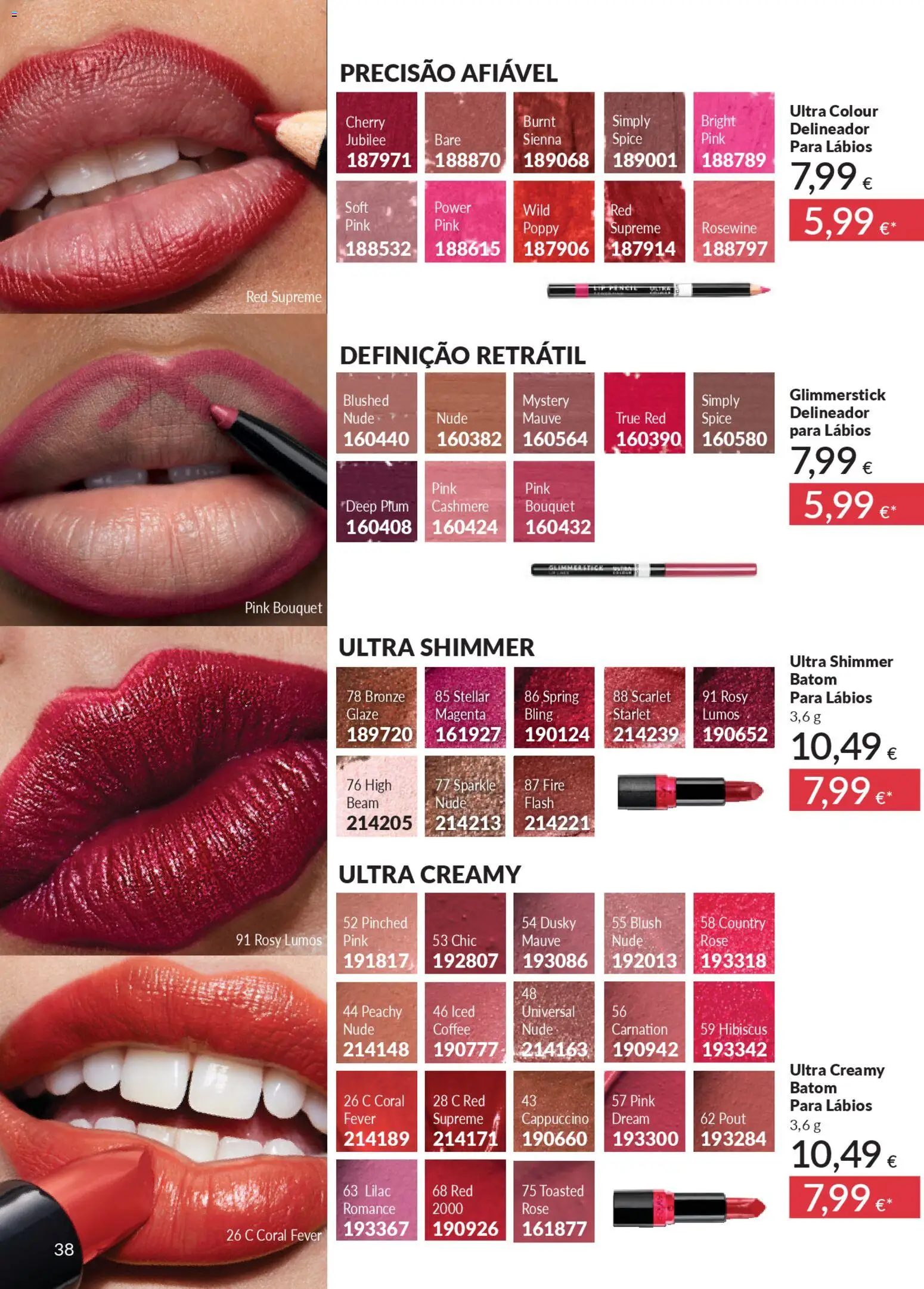 Catálogo Avon Campanha 2 │ válido de 01.02.2026 | Página: 40 | Produtos: Blush, Delineador, Batom