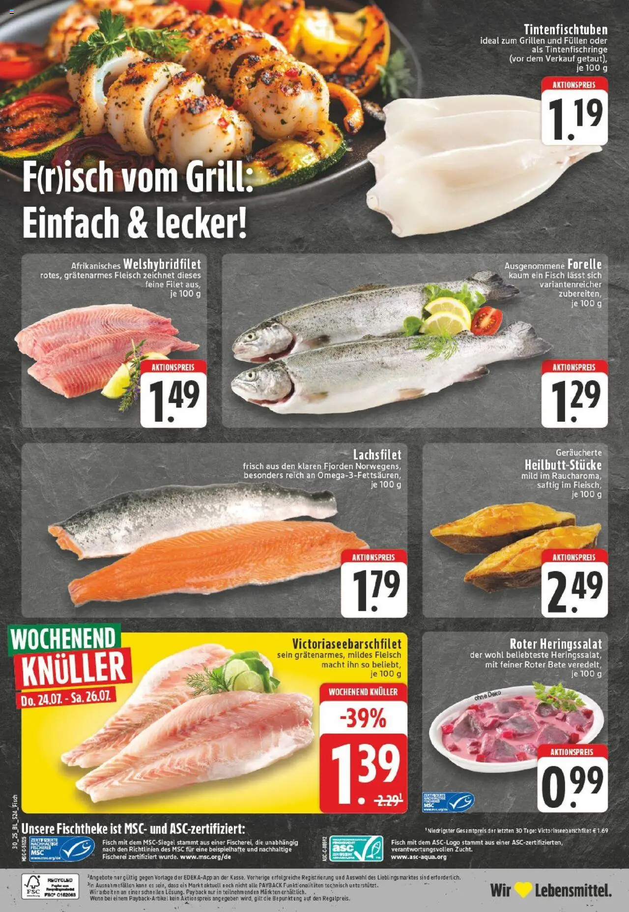 Edeka prospekt Köln-Longerich	 - gültig ab dem 20.07.2025 | Seite: 24 | Produkte: Fisch, Fleisch