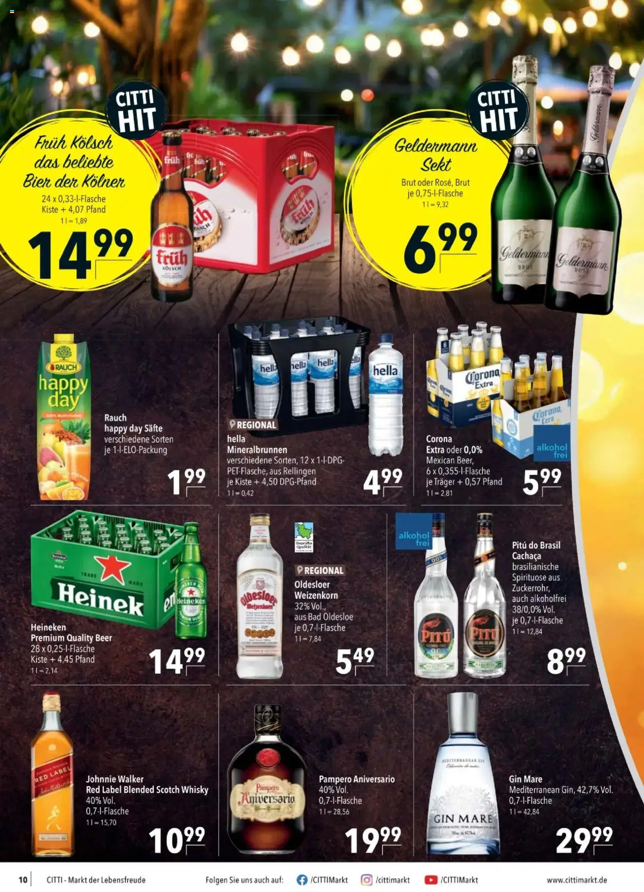 CITTI Tilbudsavis gyldig fra 13.08.2025 | Side: 10 | Produkter: Gin, Whisky, Bad, Prancha