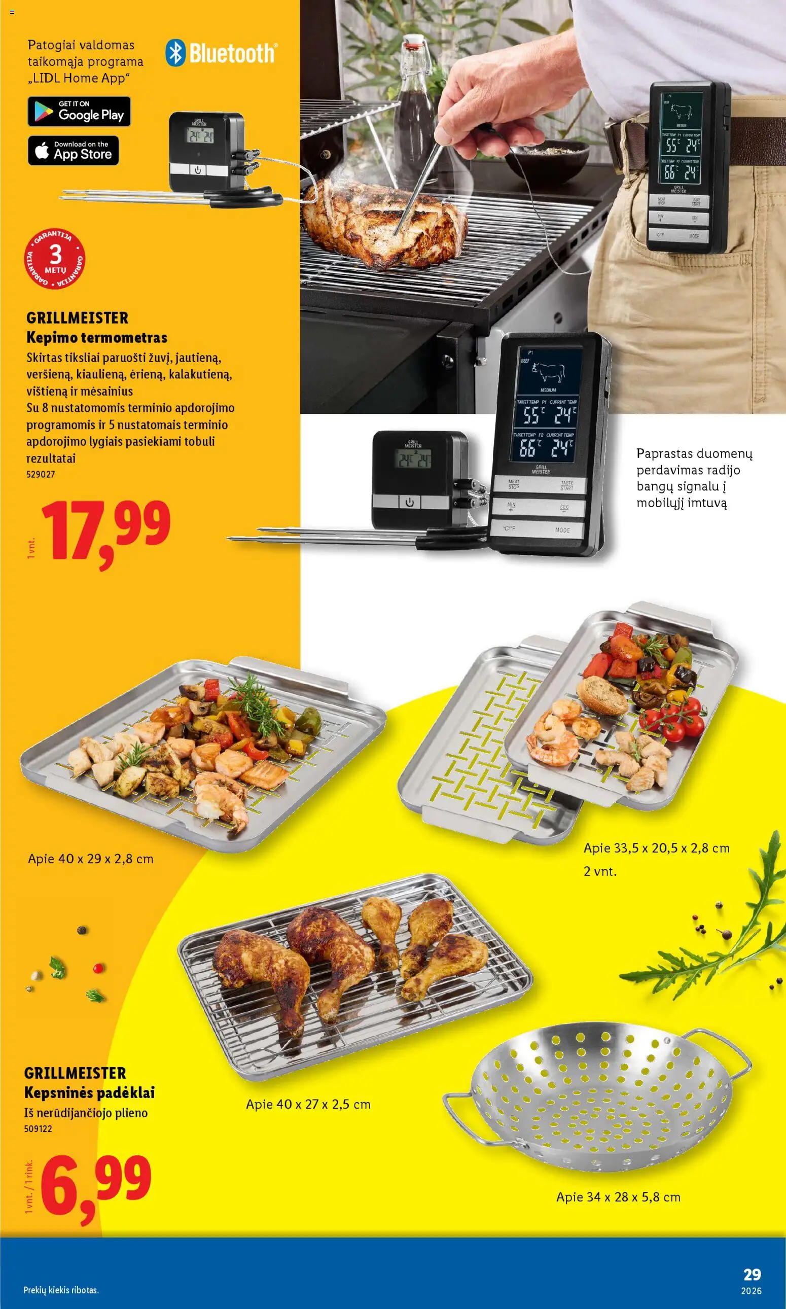 LIDL akcijos nuo 06.04.2026 | Puslapis: 29 | Prekių: Vištiena, Termometras