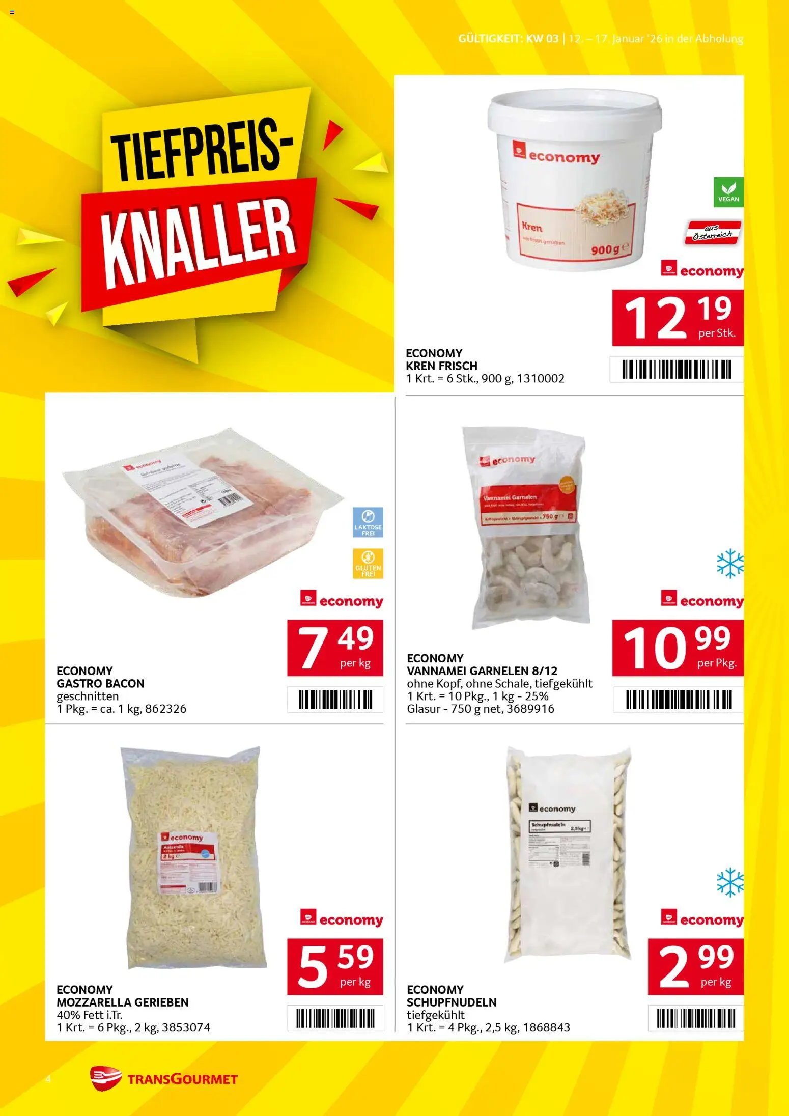 Transgourmet Flugblatt gültig ab 12.01.2026 | Seite: 4