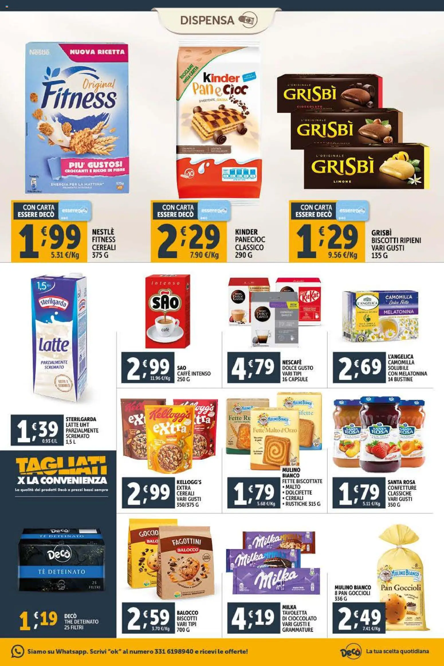 Volantino Decò del 09.01.2026 | Pagina: 7 | Prodotti: Pane, Caffè, Cioccolato, Fette biscottate