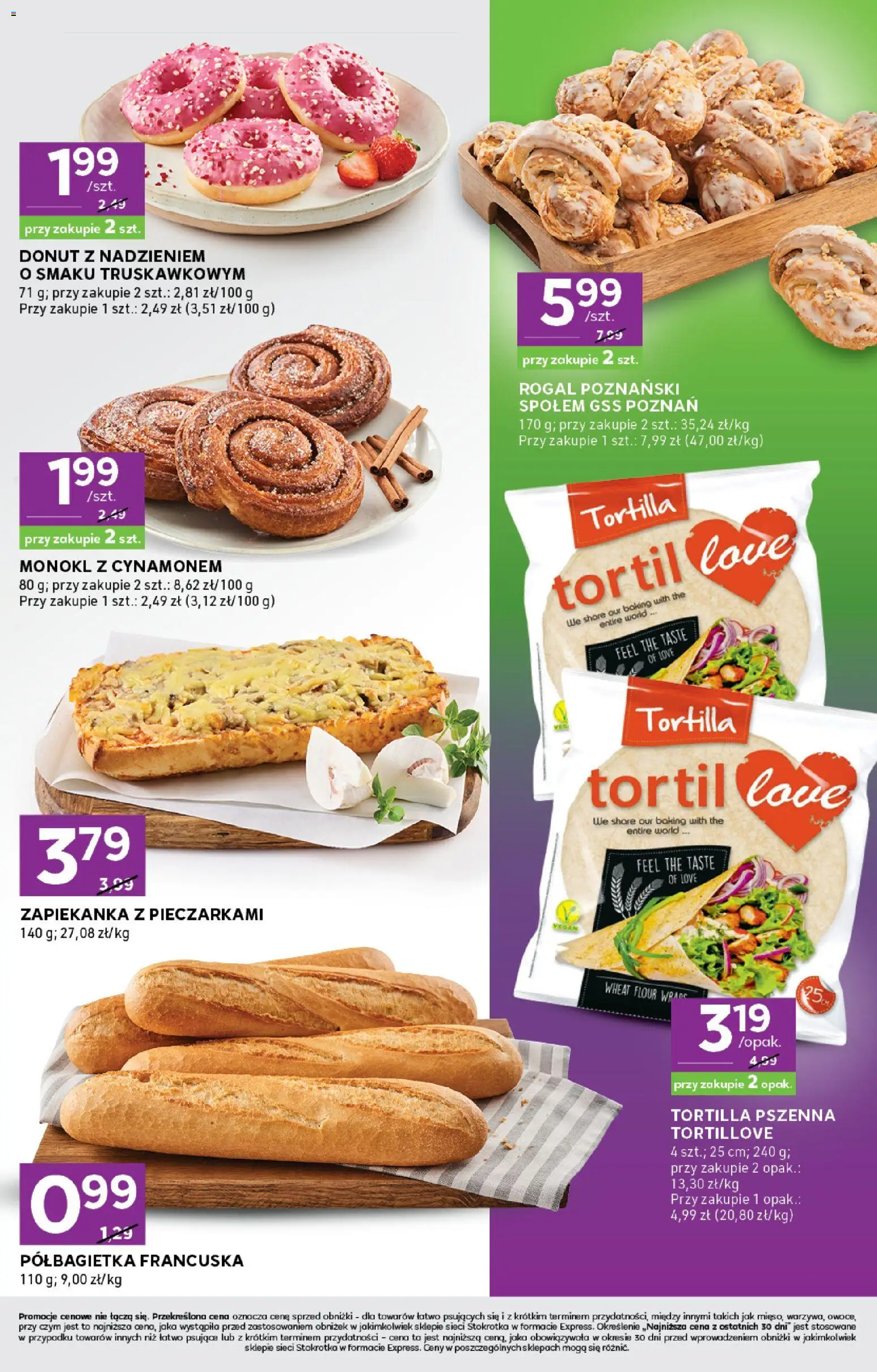 Stokrotka Gazetka - Express od 30.10.2025 | Strona: 3 | Produkty: Stokrotka, Zapiekanka, Tortilla, Donut