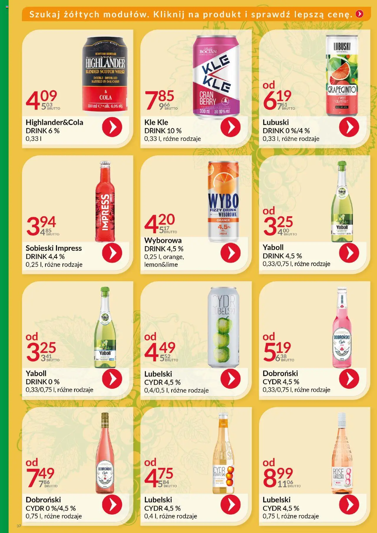 Eurocash Gazetka - Katalog Alkoholowy od 01.06.2025 | Strona: 37 | Produkty: Cydr, Whisky