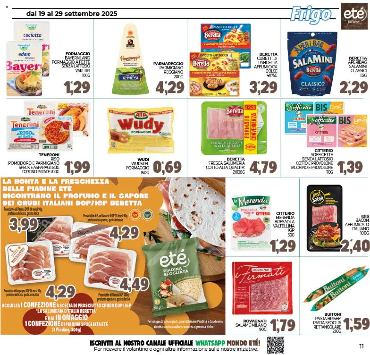 Volantino Eté del 19.09.2025 | Pagina: 11 | Prodotti: Prosciutto Crudo, Pomodoro, Asparagi, Profumo