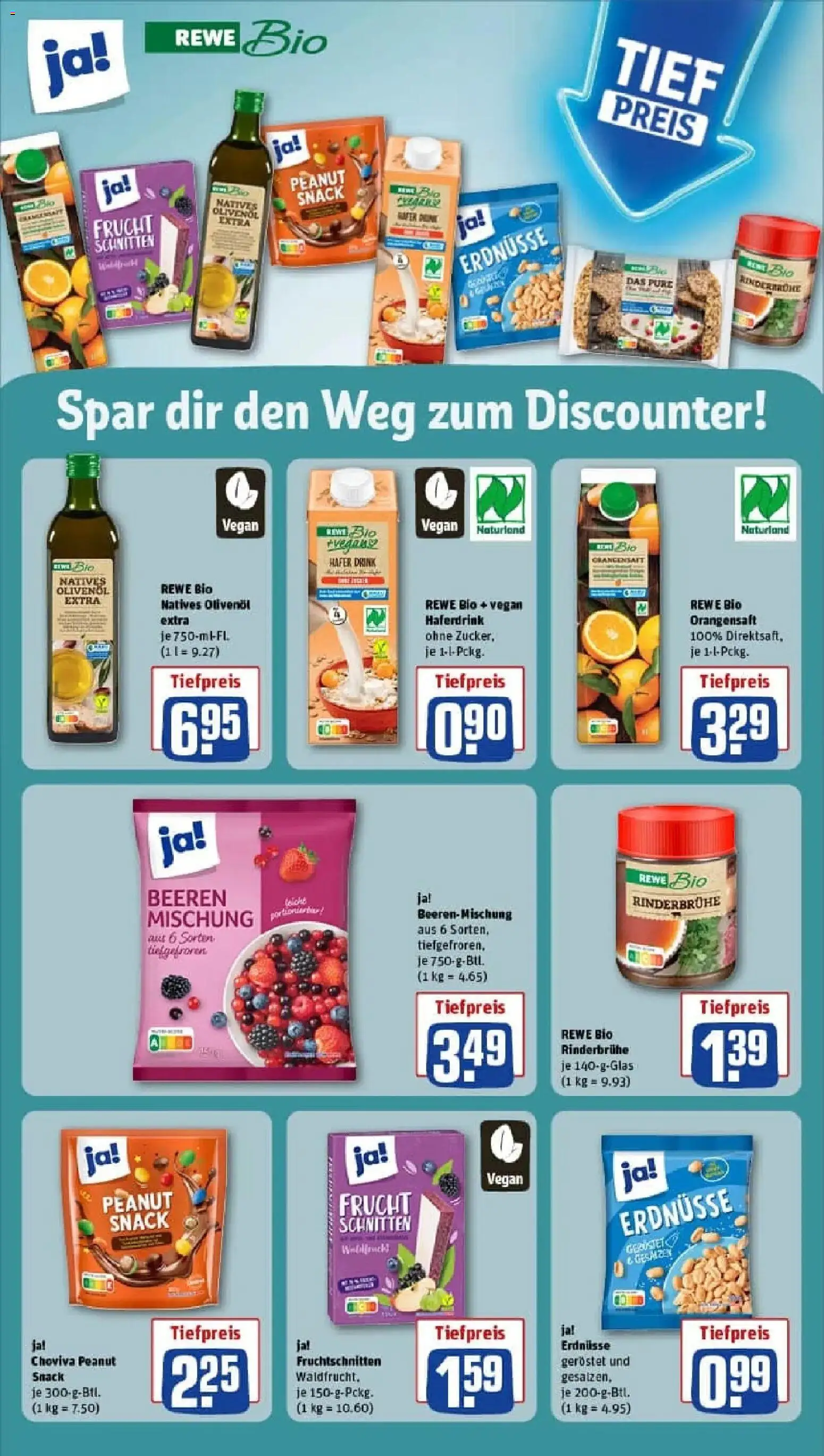 Rewe prospekt Berlin / Steglitz	 – gültig ab 02.02.2026 | Seite: 20 | Produkte: Erdnüsse, Olivenol, Orangensaft, Haferdrink