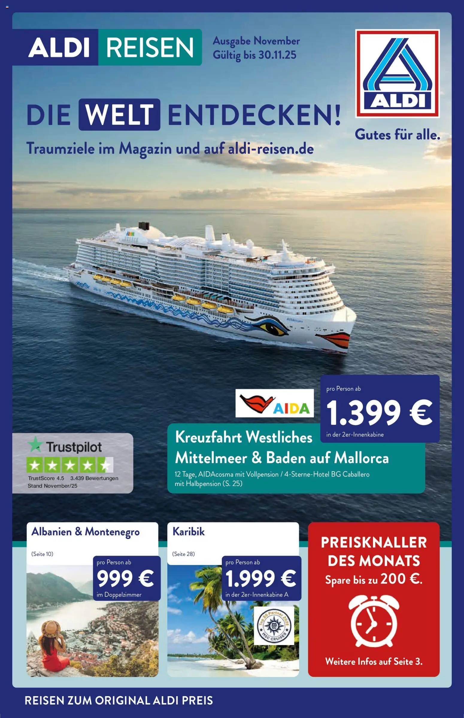 Aldi Reisen – gültig ab 01.11.2025 | Seite: 1