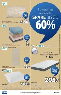 JYSK Aktionen ab 21.10.2025 gültig | Seite: 16 | Produkte: Matratze, Teppich, Hülle