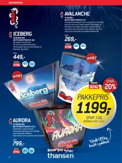 Forhåndsvisning av THANSEN Fyrverkeri gyldig fra 27.12.2025 | Side: 2 | Produkter: Vifte, Batteri, Cremă pentru față