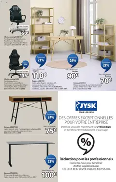 Jysk - Prévisualisation de Jysk catalogue valide à partir de 01.01.2026 | Page: 6 | Produits: Plateau, Mousse, Chaise gaming, Étagère