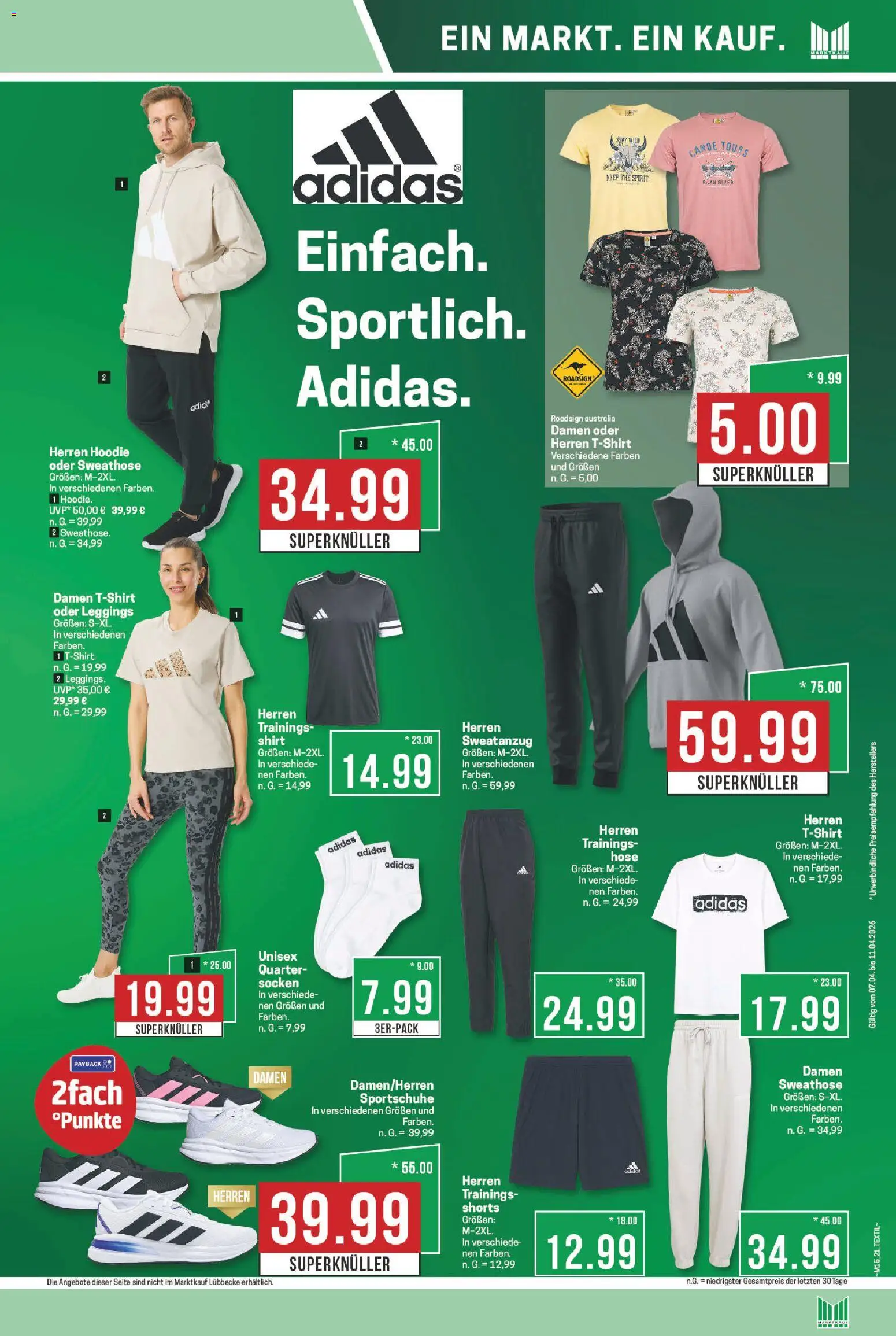 Marktkauf Prospekt 	 – gültig ab 07.04.2026 | Seite: 21 | Produkte: Shirt, Hoodie, Hose, Leggings
